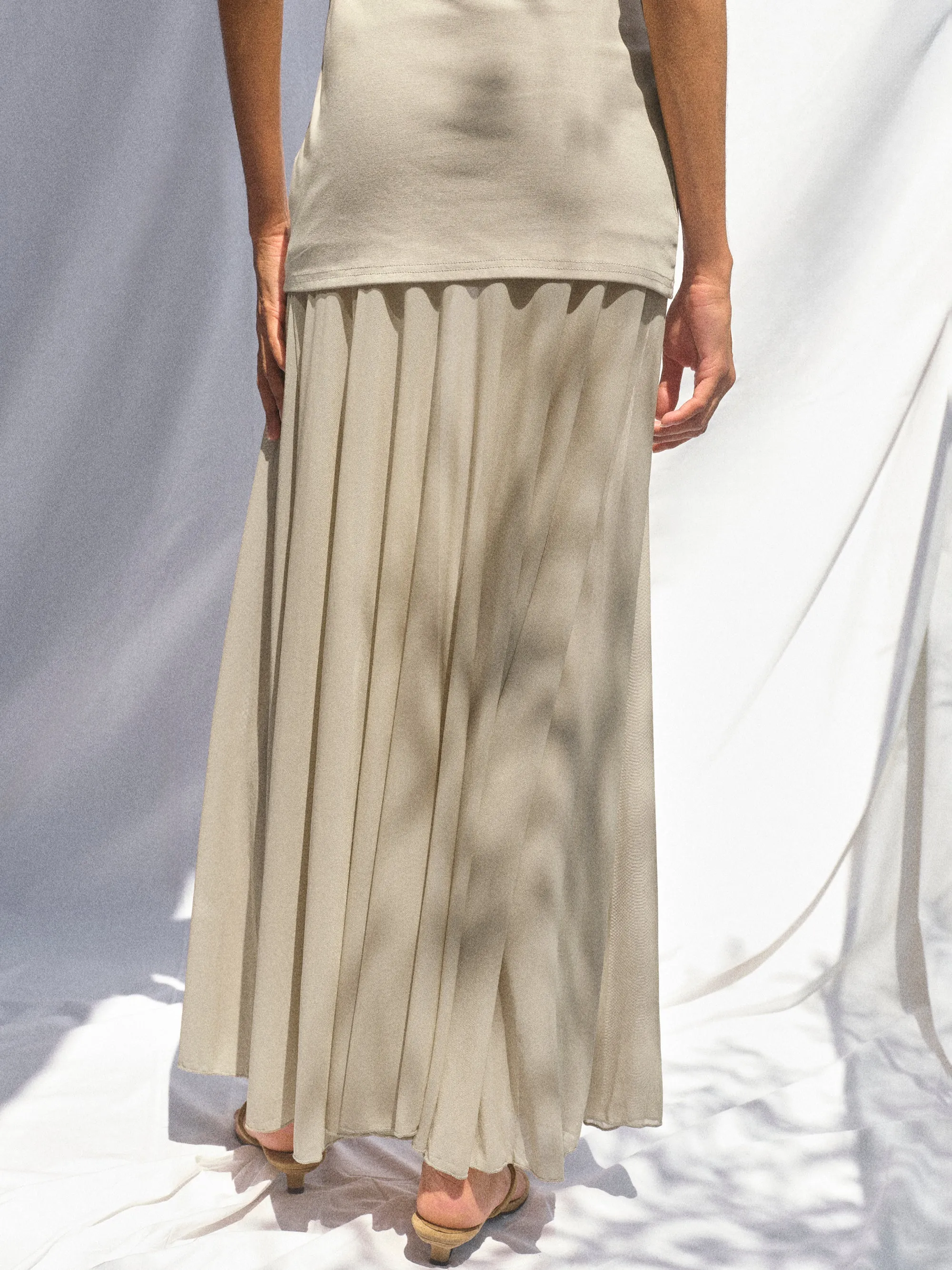 Layered Tank Dress, Beige sold by Source Unknown product image thumbnail 4