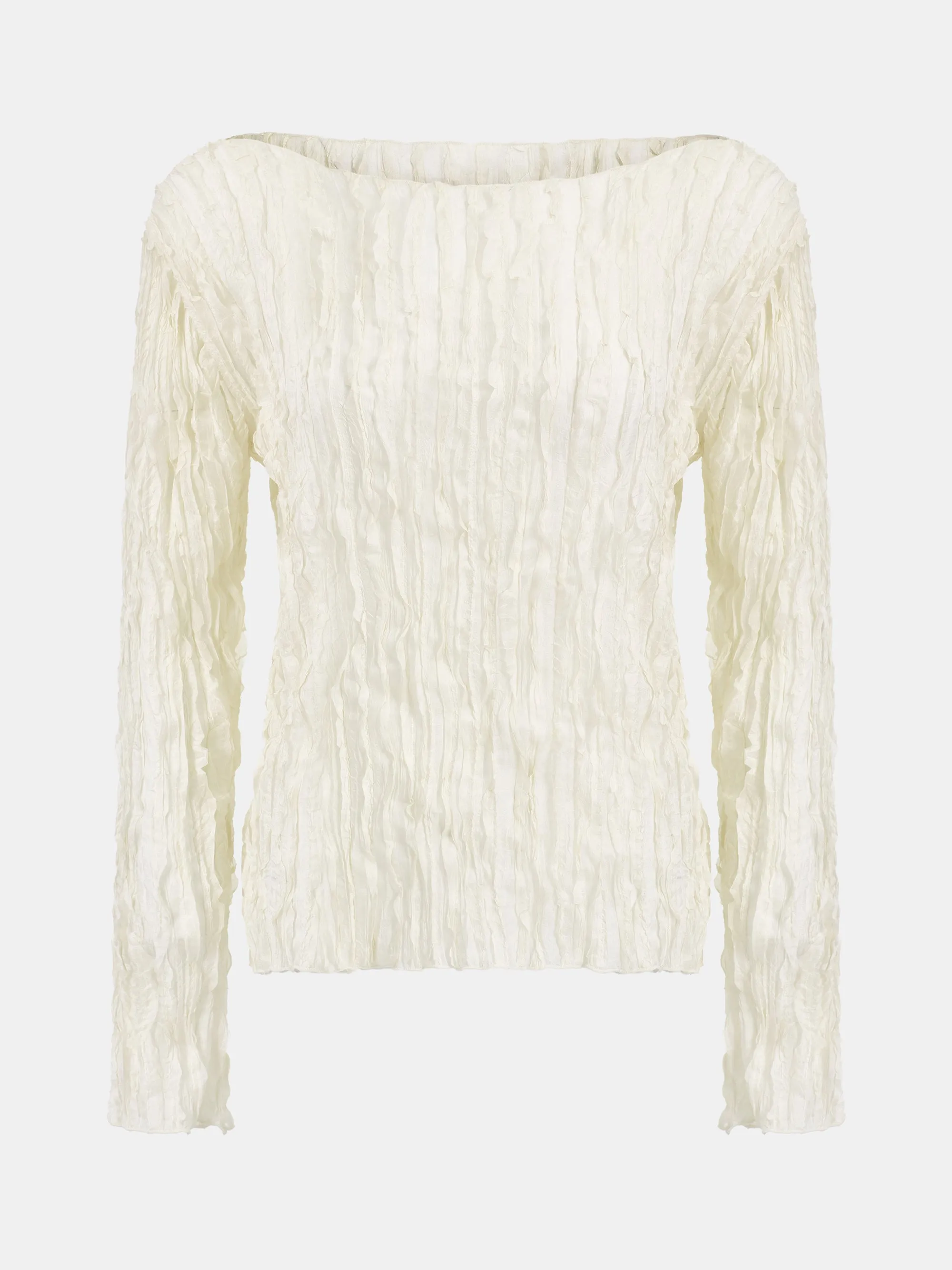Ripple Voile Blouse, Cream sold by Source Unknown product image thumbnail 5