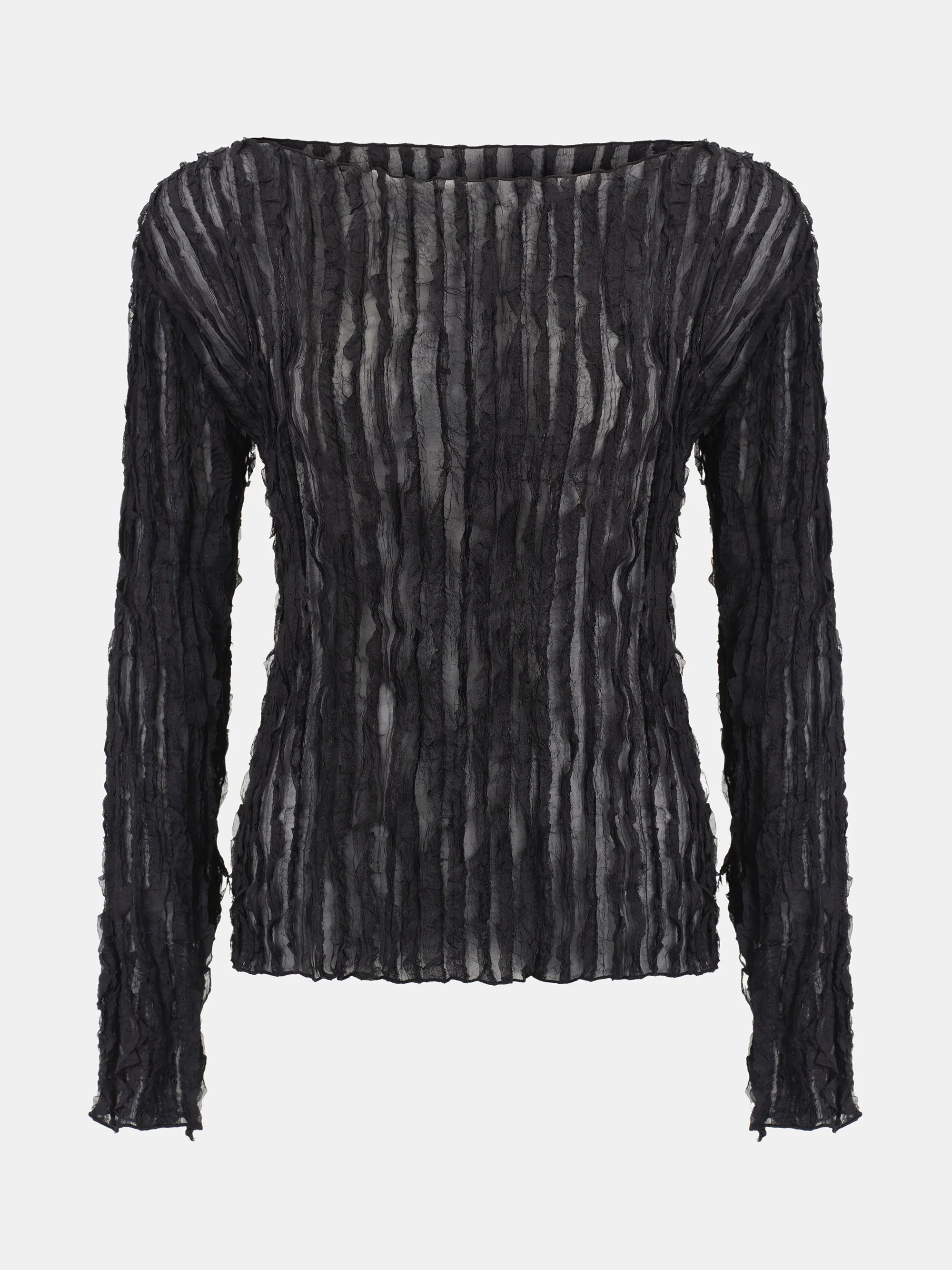 Ripple Voile Blouse, Black sold by Source Unknown product image thumbnail 4