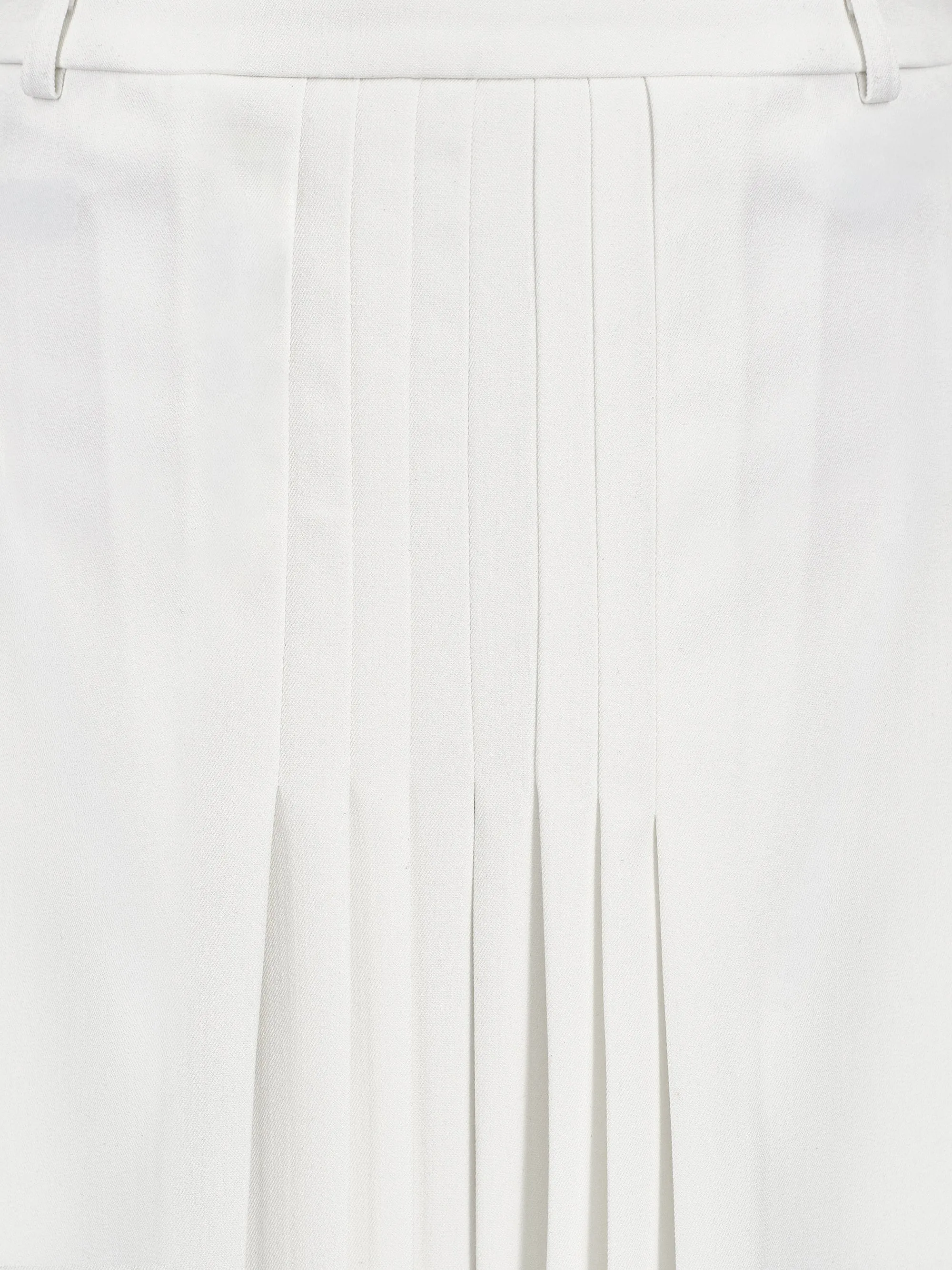 Pleated Midi Skirt, White sold by Source Unknown product image thumbnail 2