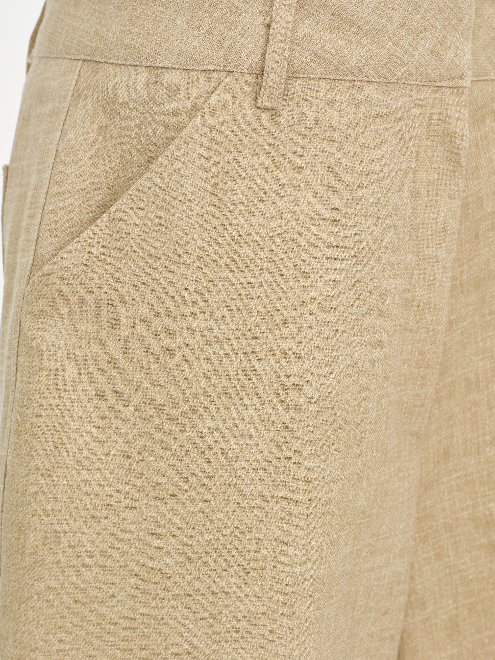 Linen Bermuda Shorts, Beige sold by Source Unknown product image thumbnail 2
