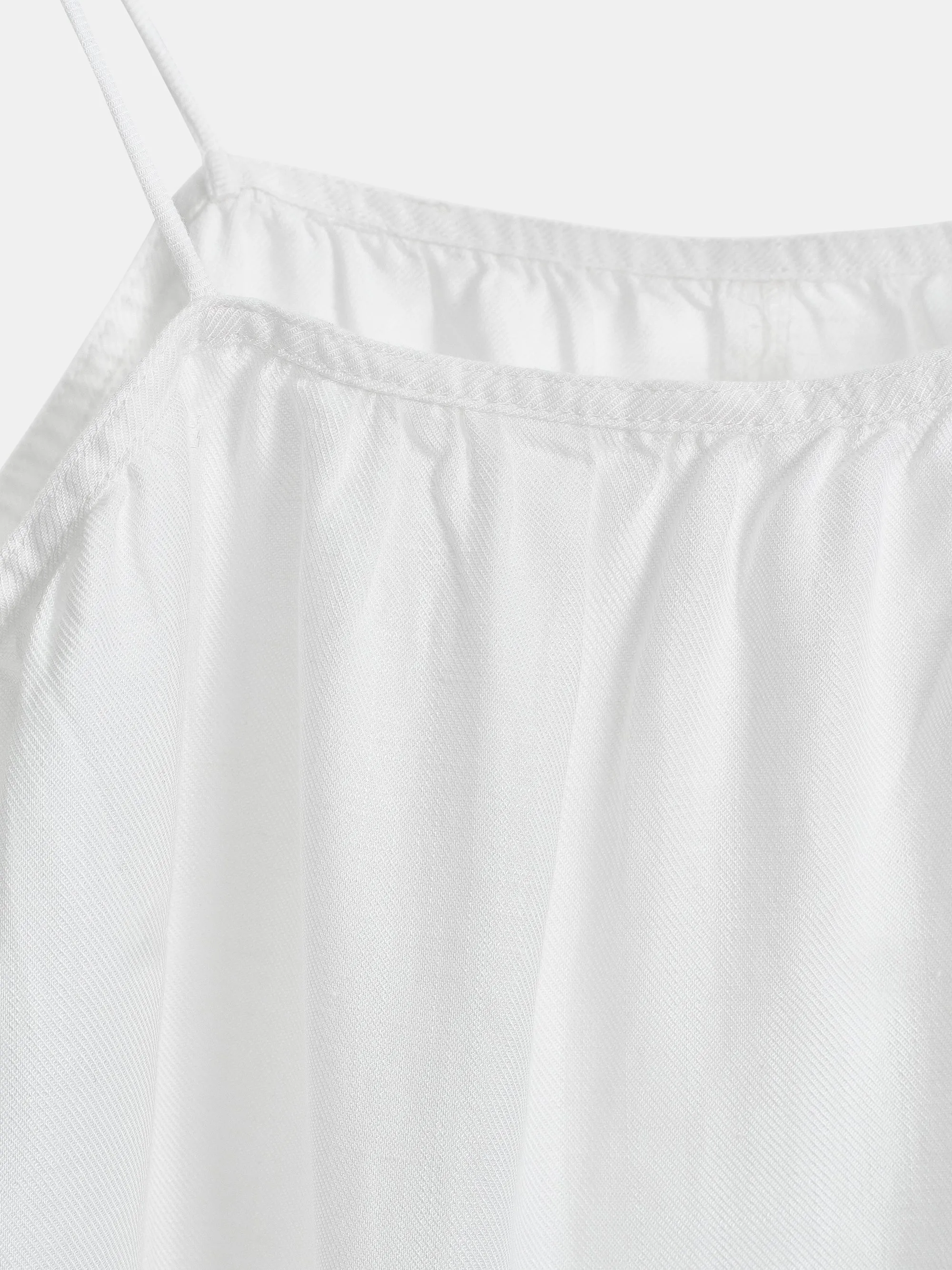 Self-Tie Eyelet Top, Ivory sold by Source Unknown product image thumbnail 4