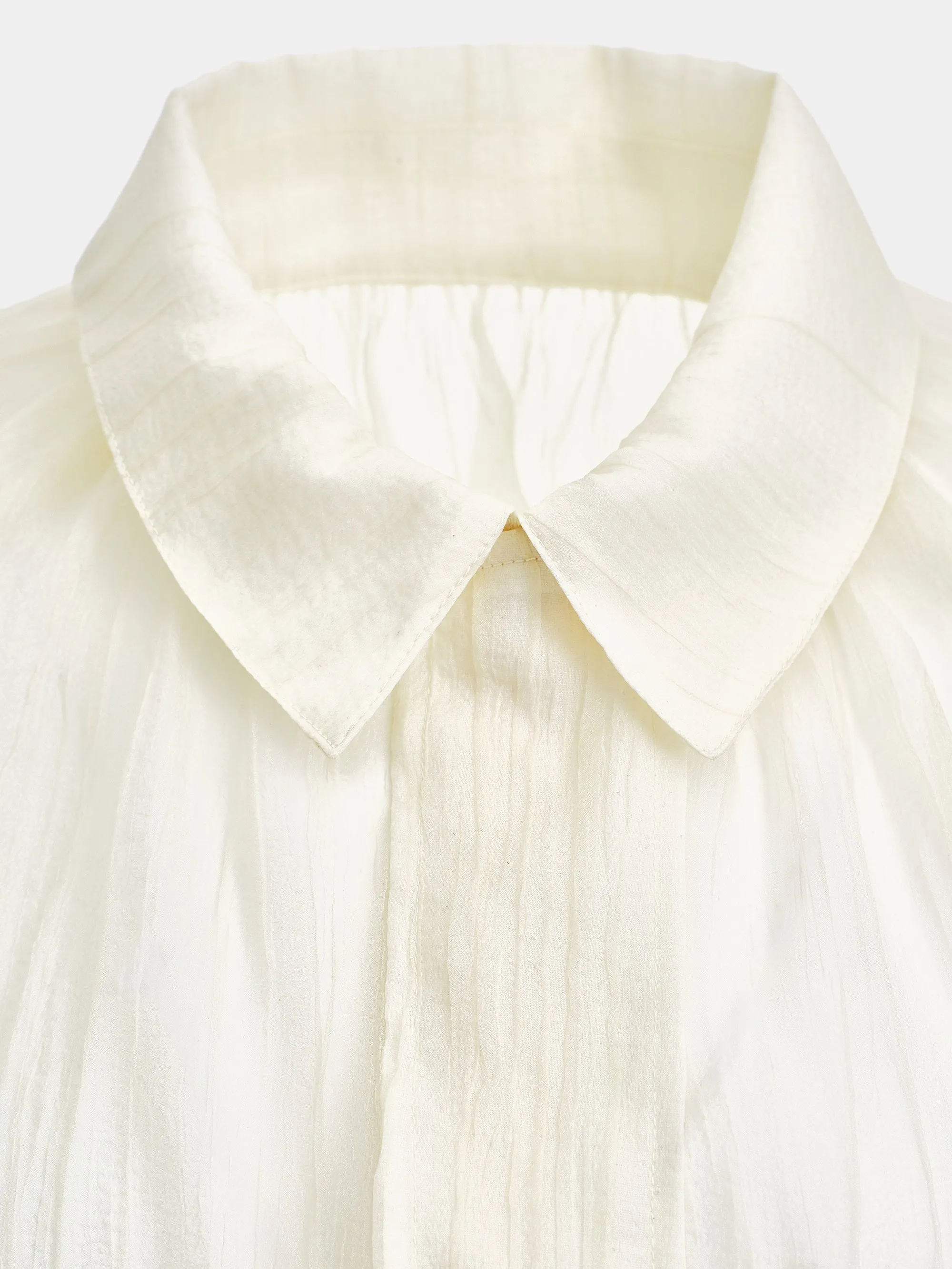 Crinkled Sheer Jacket, Ivory sold by Source Unknown product image thumbnail 3