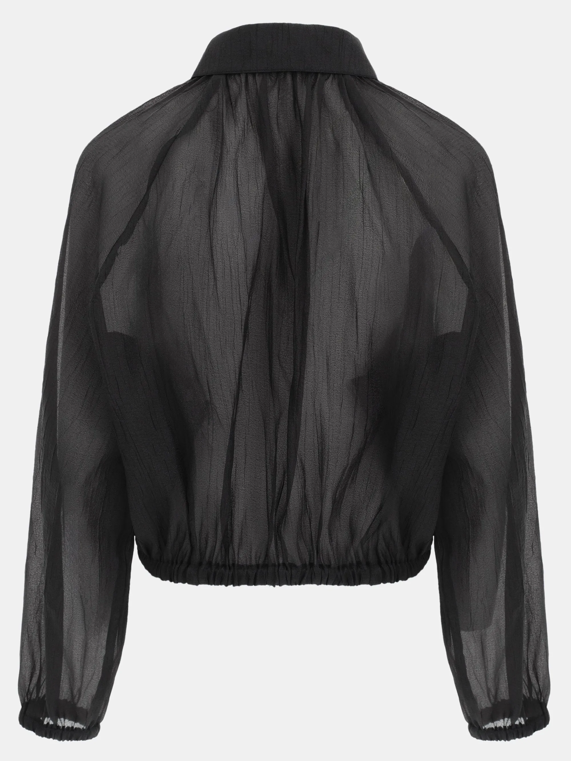Crinkled Sheer Jacket, Black sold by Source Unknown product image thumbnail 2