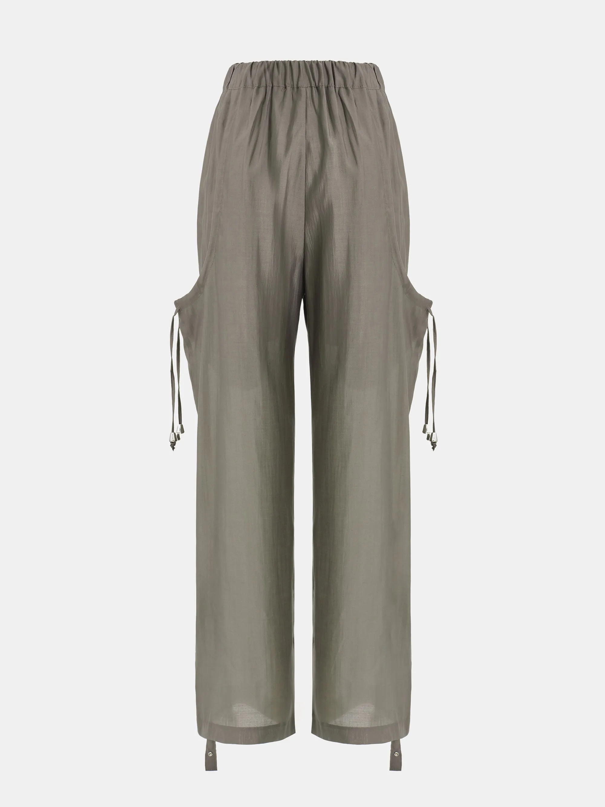 Drawstring Pocket Trousers, Khaki sold by Source Unknown product image thumbnail 4