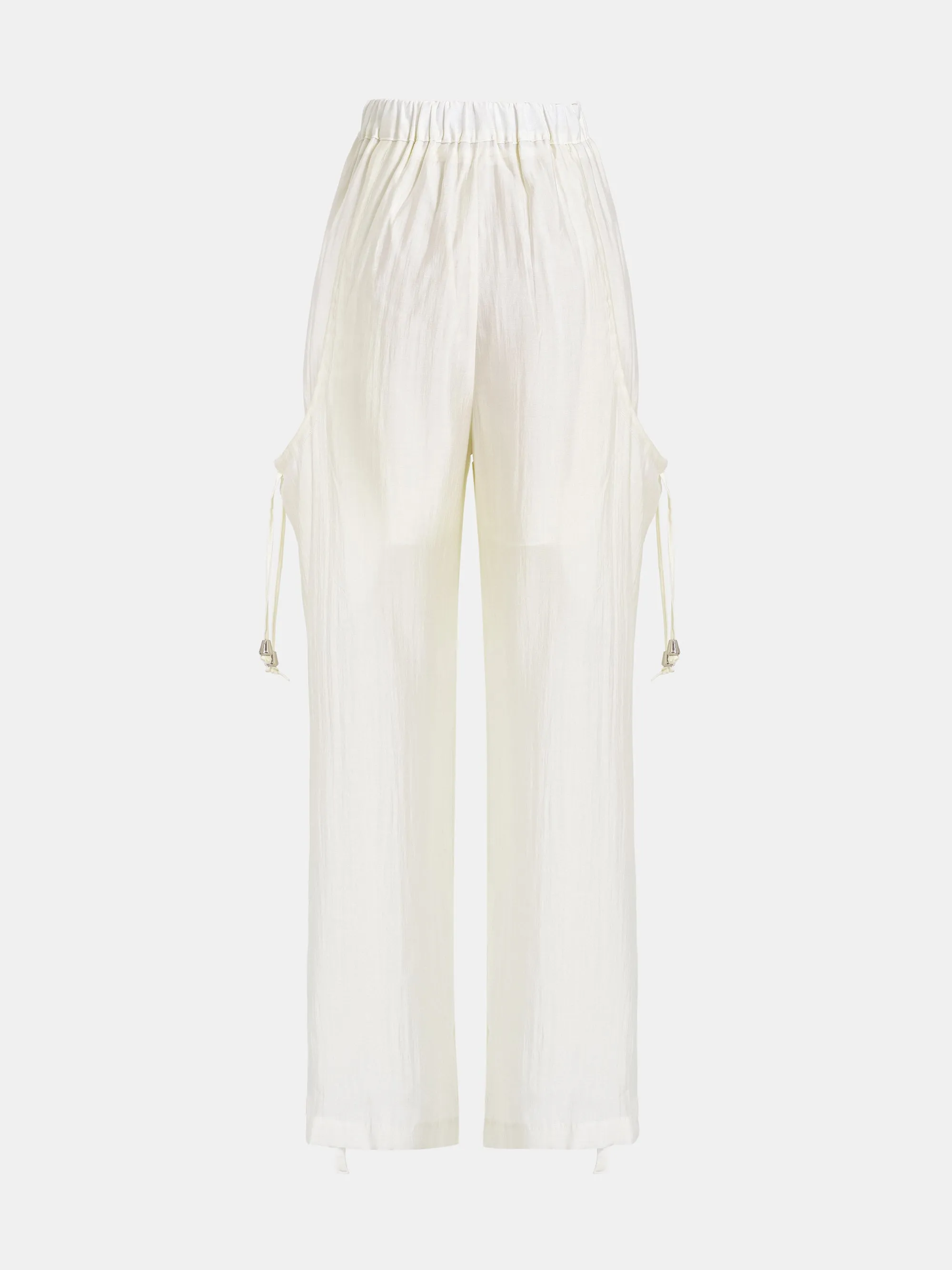 Drawstring Pocket Trousers, Ivory sold by Source Unknown product image thumbnail 4