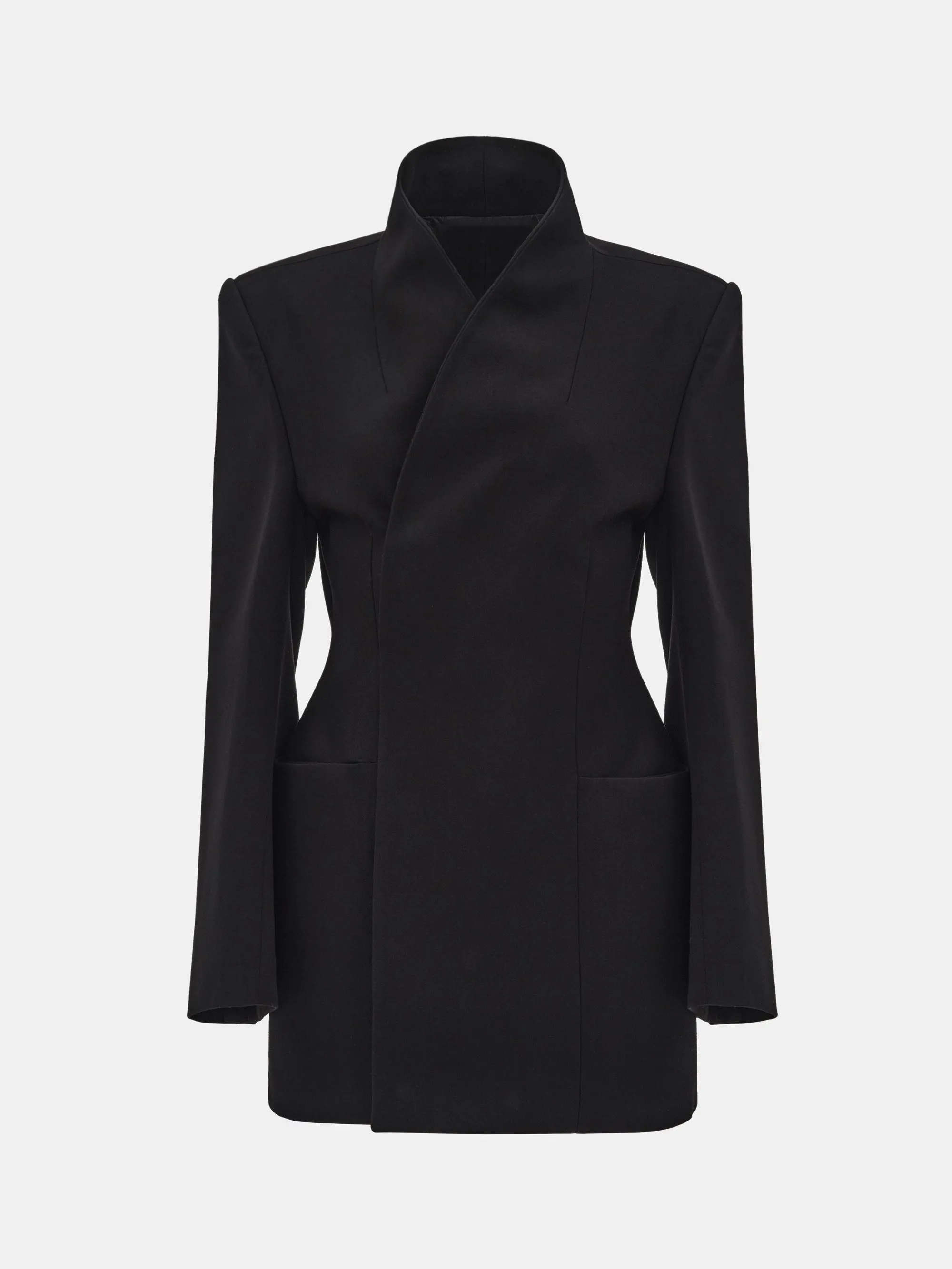 Corrin Wrap Blazer, Black sold by Source Unknown product image thumbnail 5
