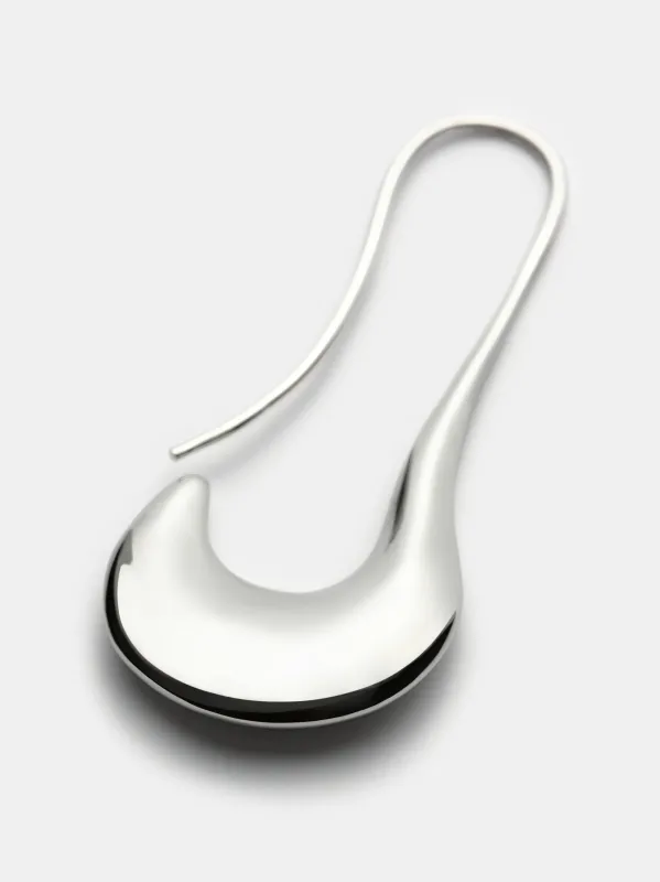 Short Drop Earrings, Silver made by Source Unknown