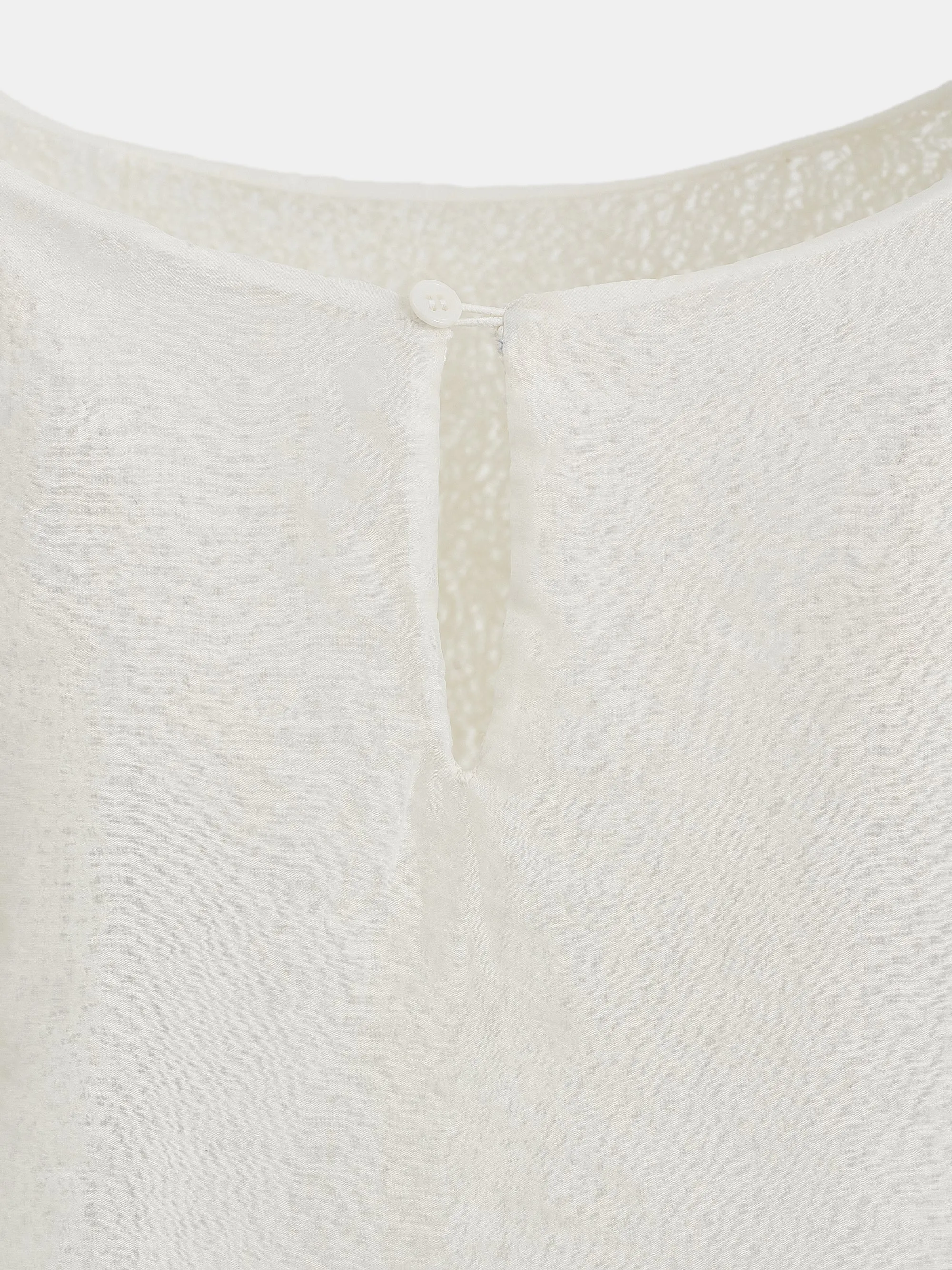 Margot Ciffon Overlay Jersey Top, Ivory sold by Source Unknown product image thumbnail 3