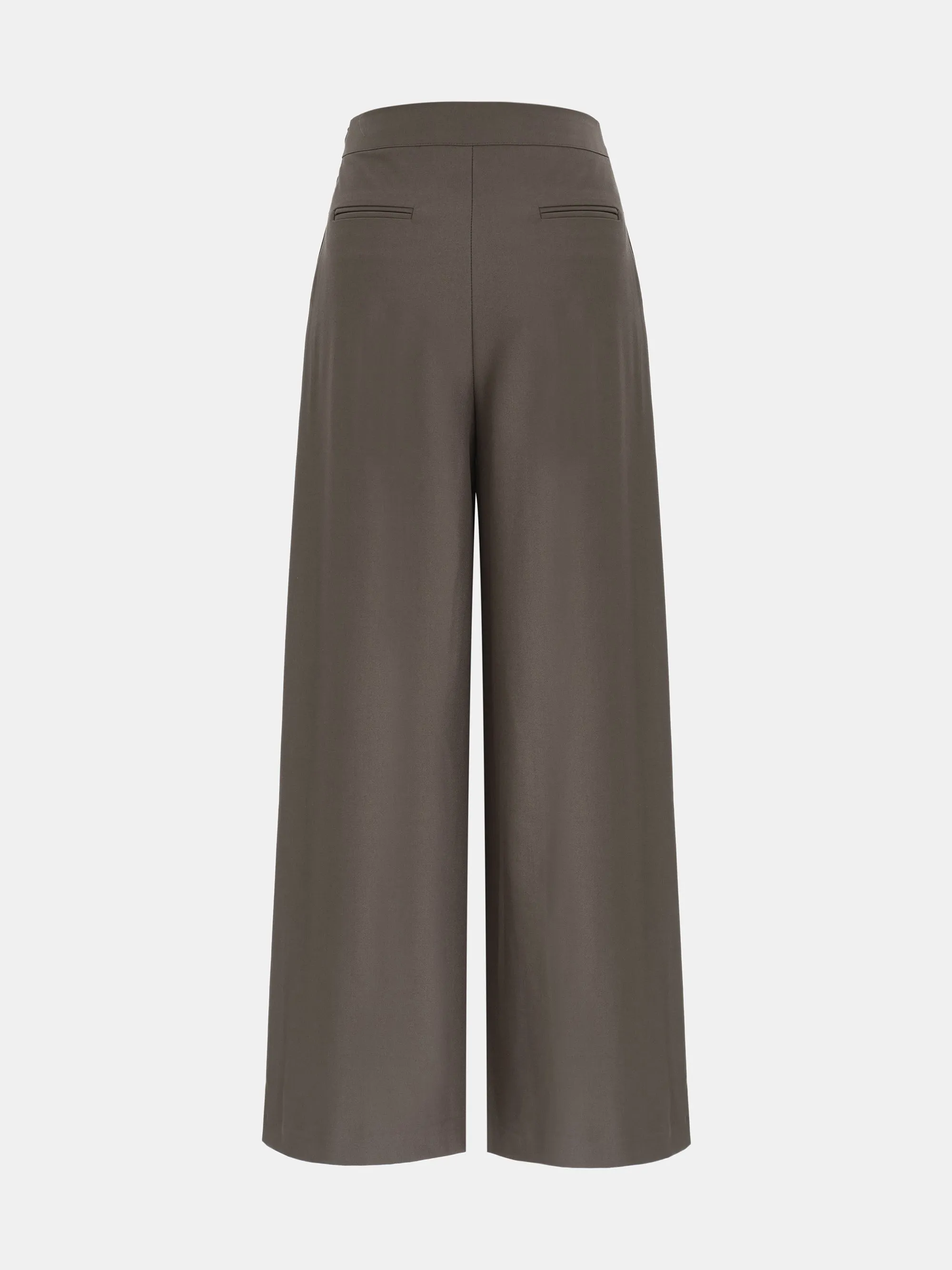 Thalia Box-Pleat Wide Trousers, Mocha sold by Source Unknown product image thumbnail 2