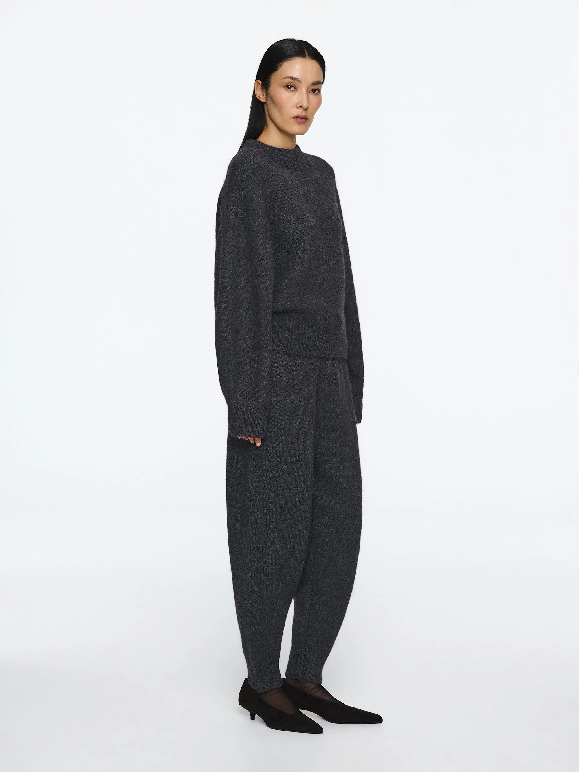 Bryde Relaxed Wool-Blend Sweater, Charcoal sold by Source Unknown product image thumbnail 5