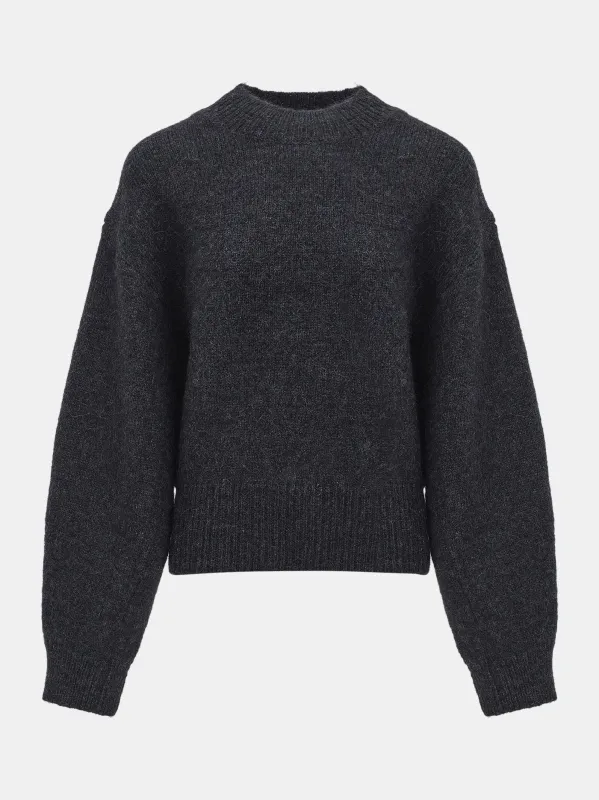 Bryde Relaxed Wool-Blend Sweater, Charcoal made by Source Unknown