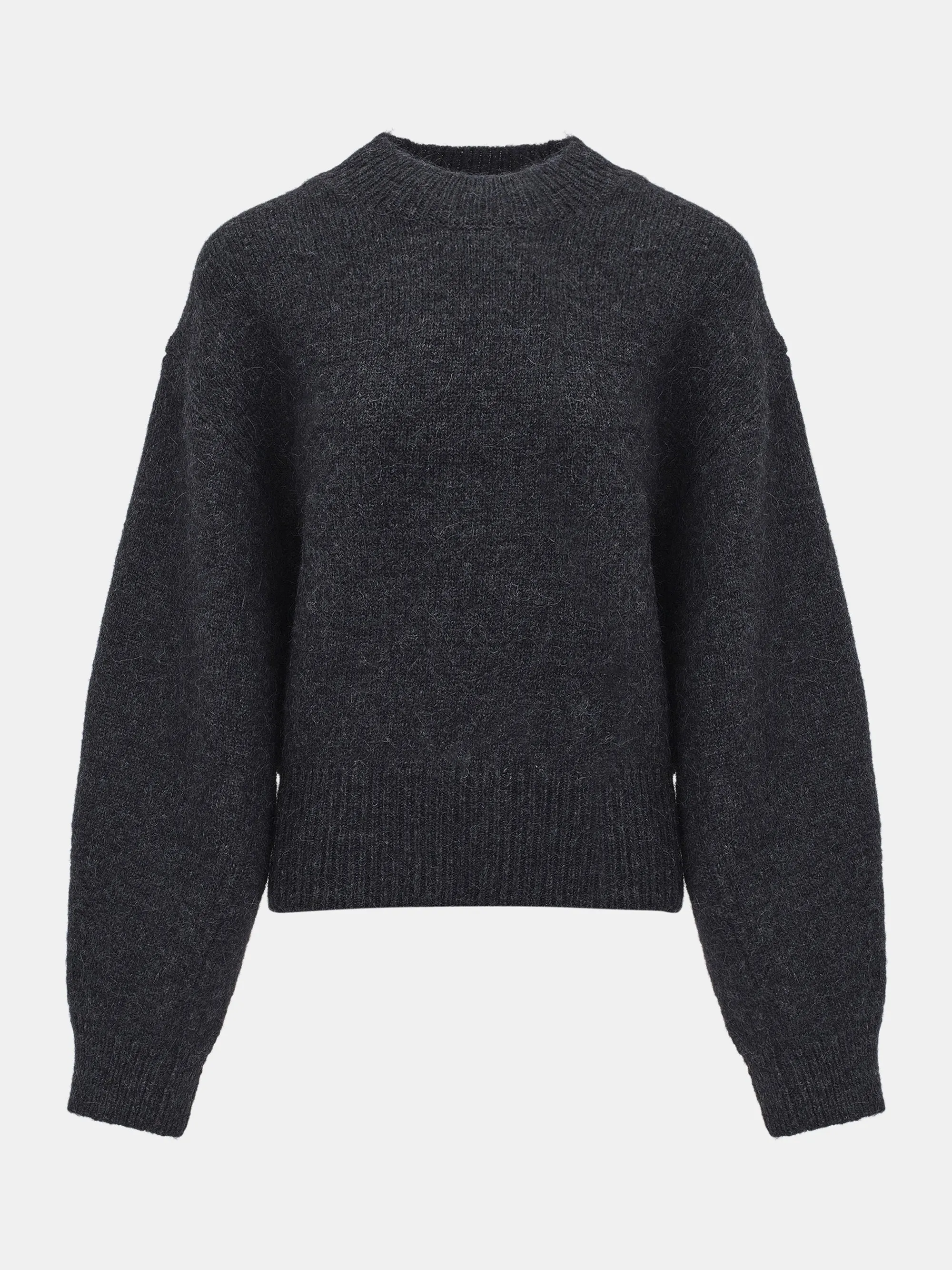 Bryde Relaxed Wool-Blend Sweater, Charcoal sold by Source Unknown