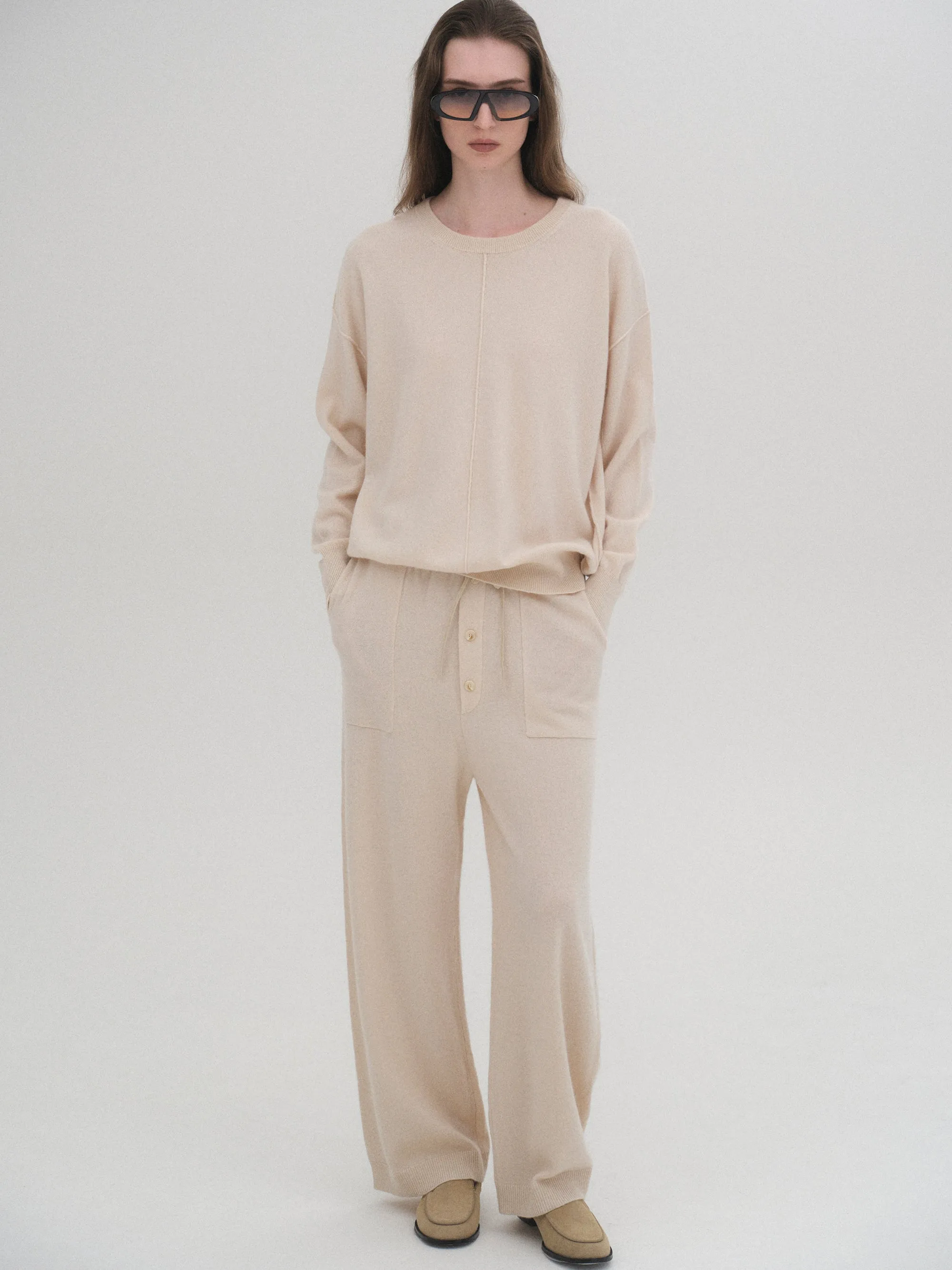 Pama Round-Neck Wool Top, Ivory sold by Source Unknown product image thumbnail 4
