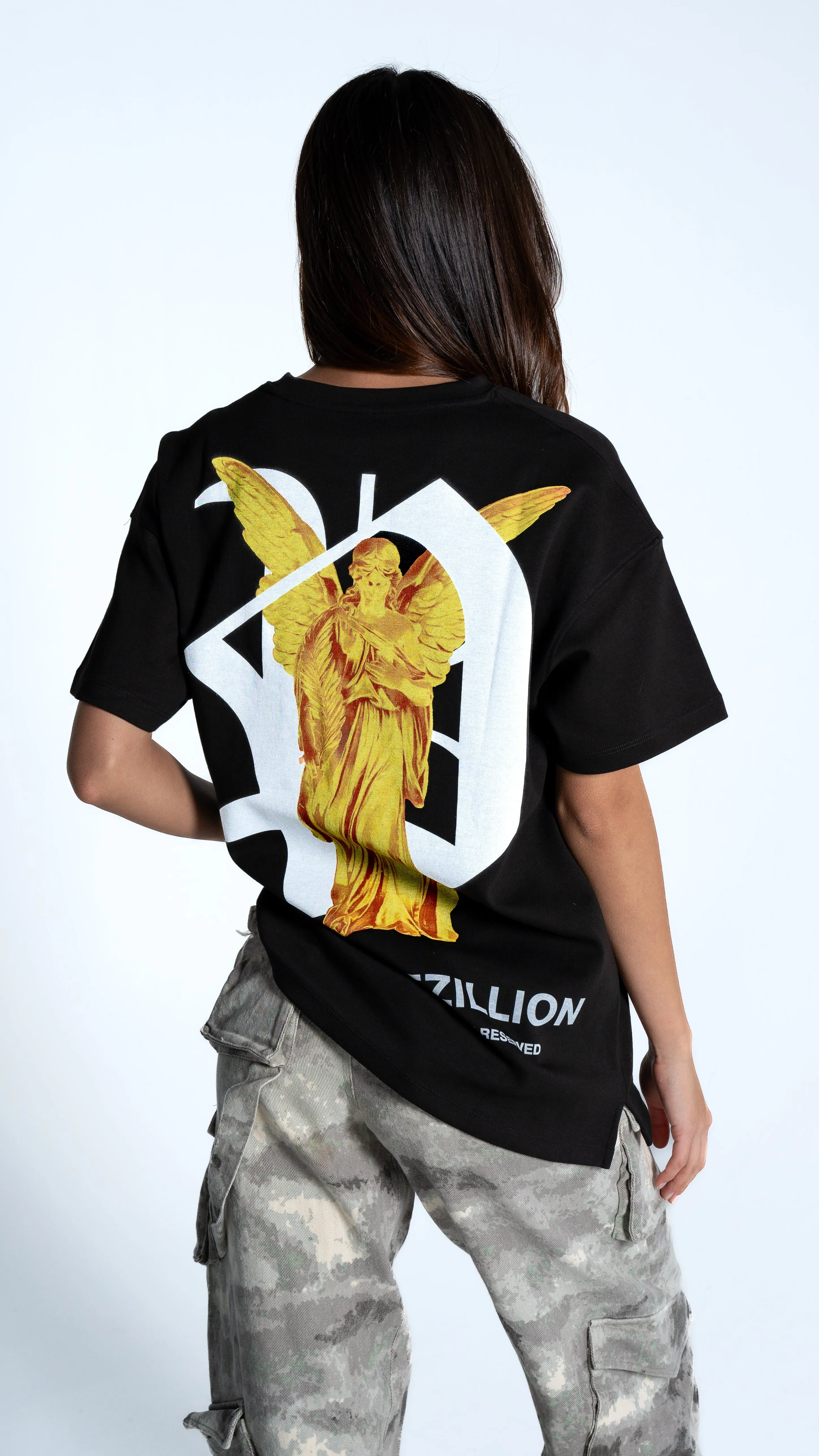 Project Rezillion Angel Tee (Black & Gold) sold by Rezillion Apparel product image thumbnail 3
