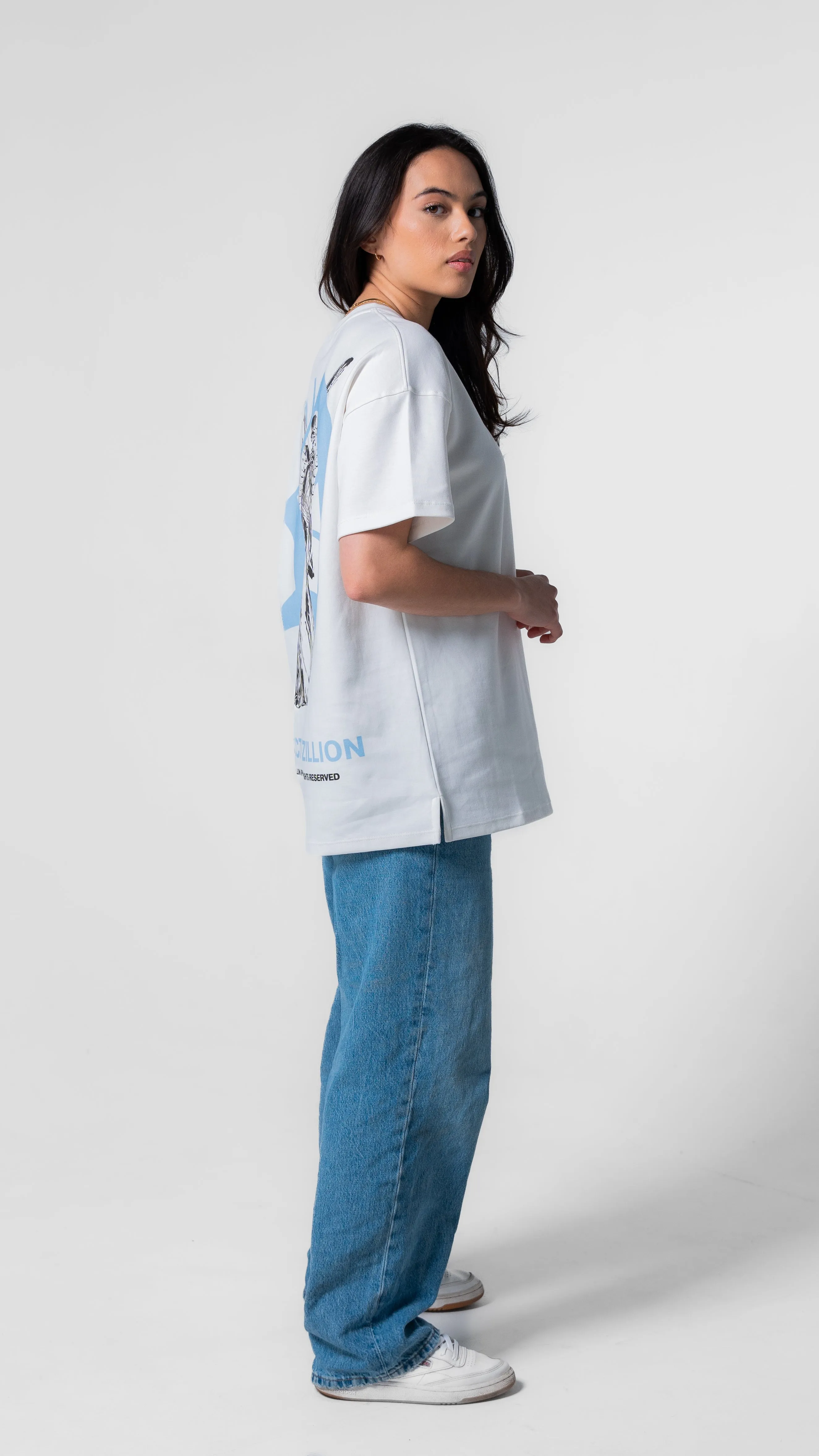 Project Rezillion Angel Tee (White & Blue) sold by Rezillion Apparel product image thumbnail 5