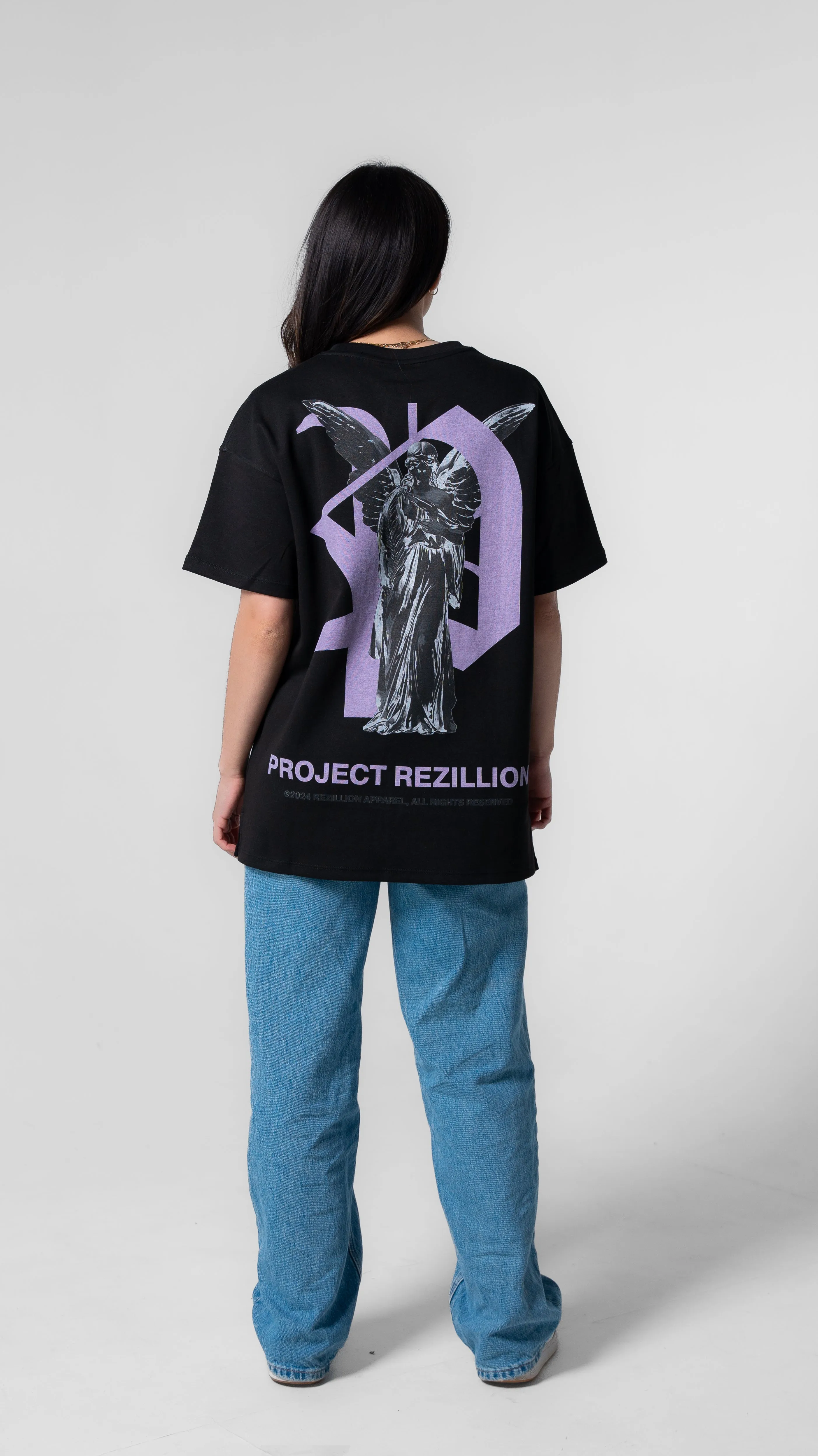 Project Rezillion Angel Tee (Black & Purple) sold by Rezillion Apparel product image thumbnail 3