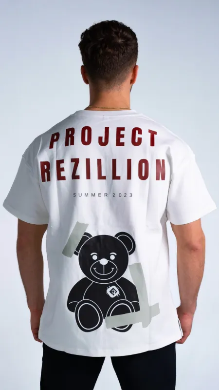 Project Rezillion Teddy Bear T-Shirt (White) sold by Rezillion Apparel