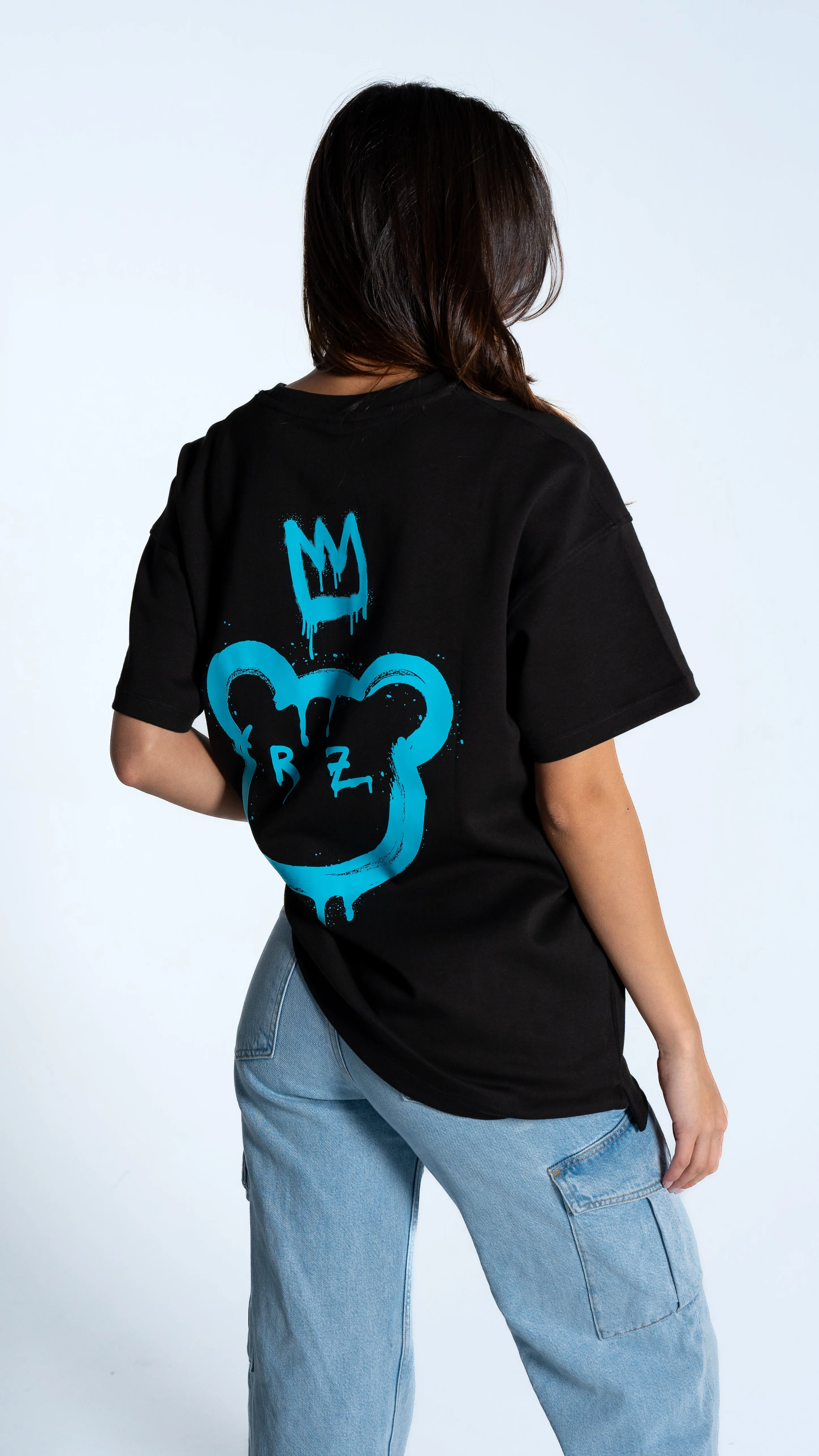 Project Rezillion K/O Teddy Tee (Black & Blue) sold by Rezillion Apparel product image thumbnail 3
