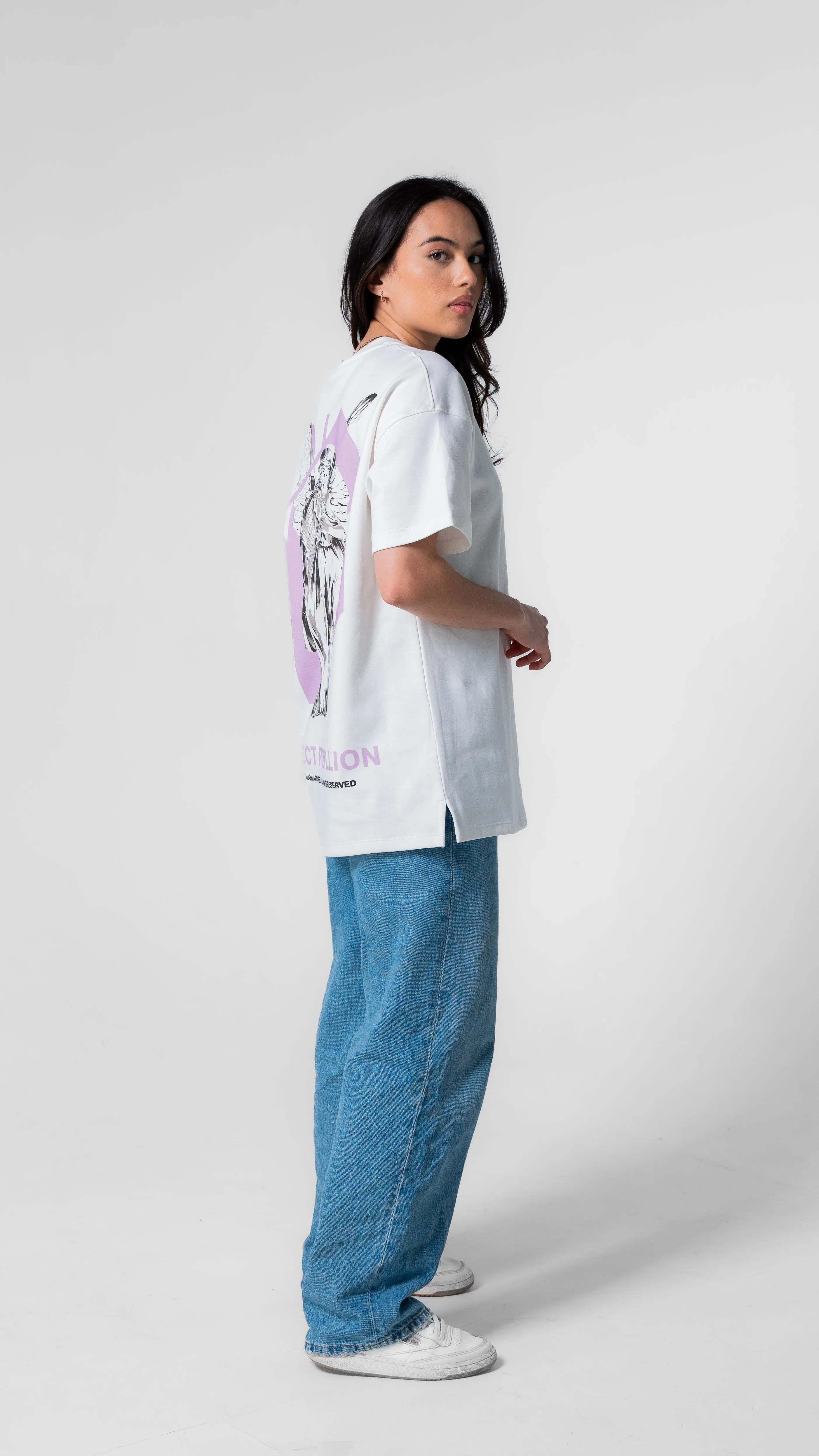 Project Rezillion Angel Tee (White & Purple) sold by Rezillion Apparel product image thumbnail 5