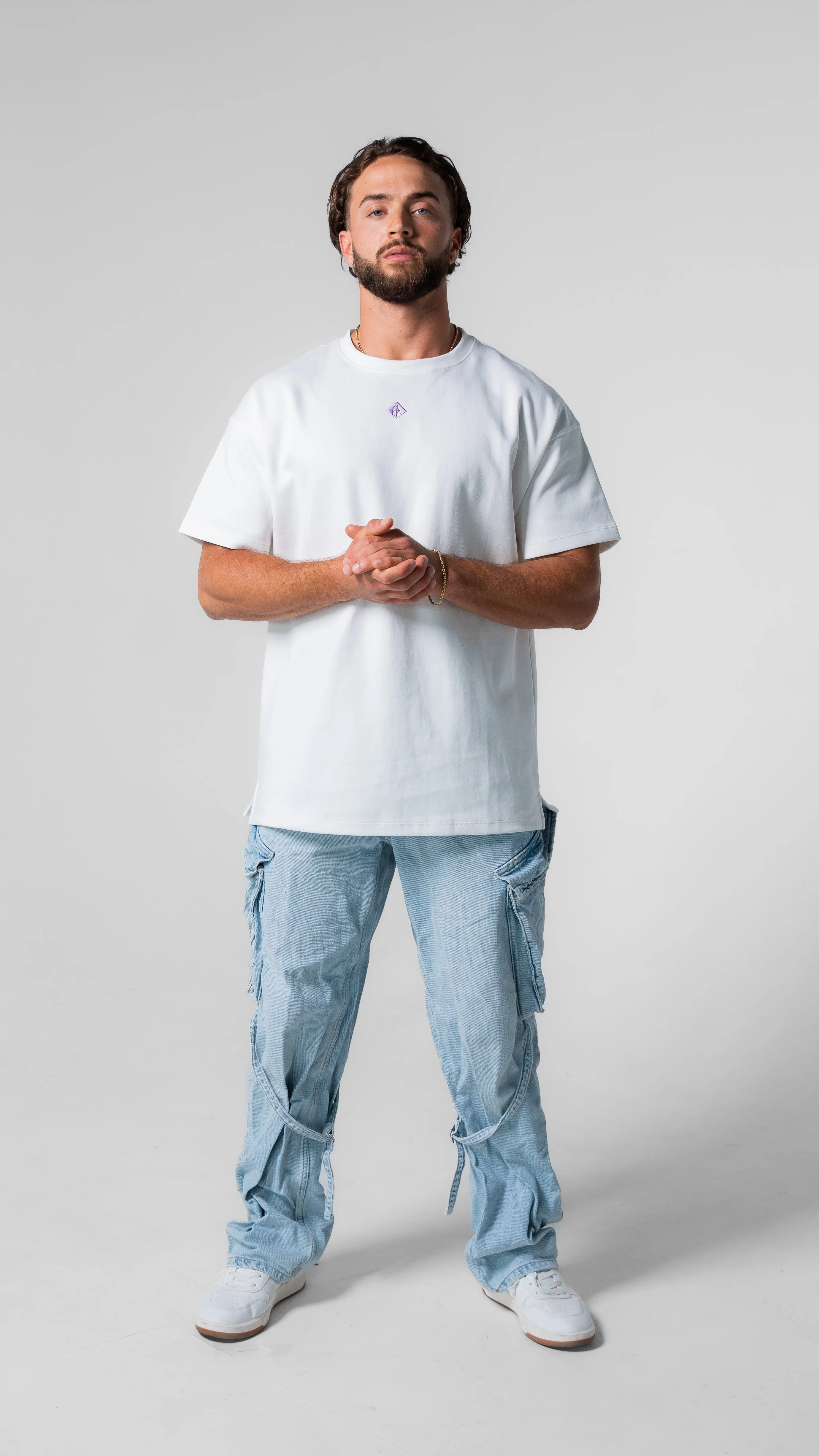 Project Rezillion Angel Tee (White & Purple) sold by Rezillion Apparel product image thumbnail 2