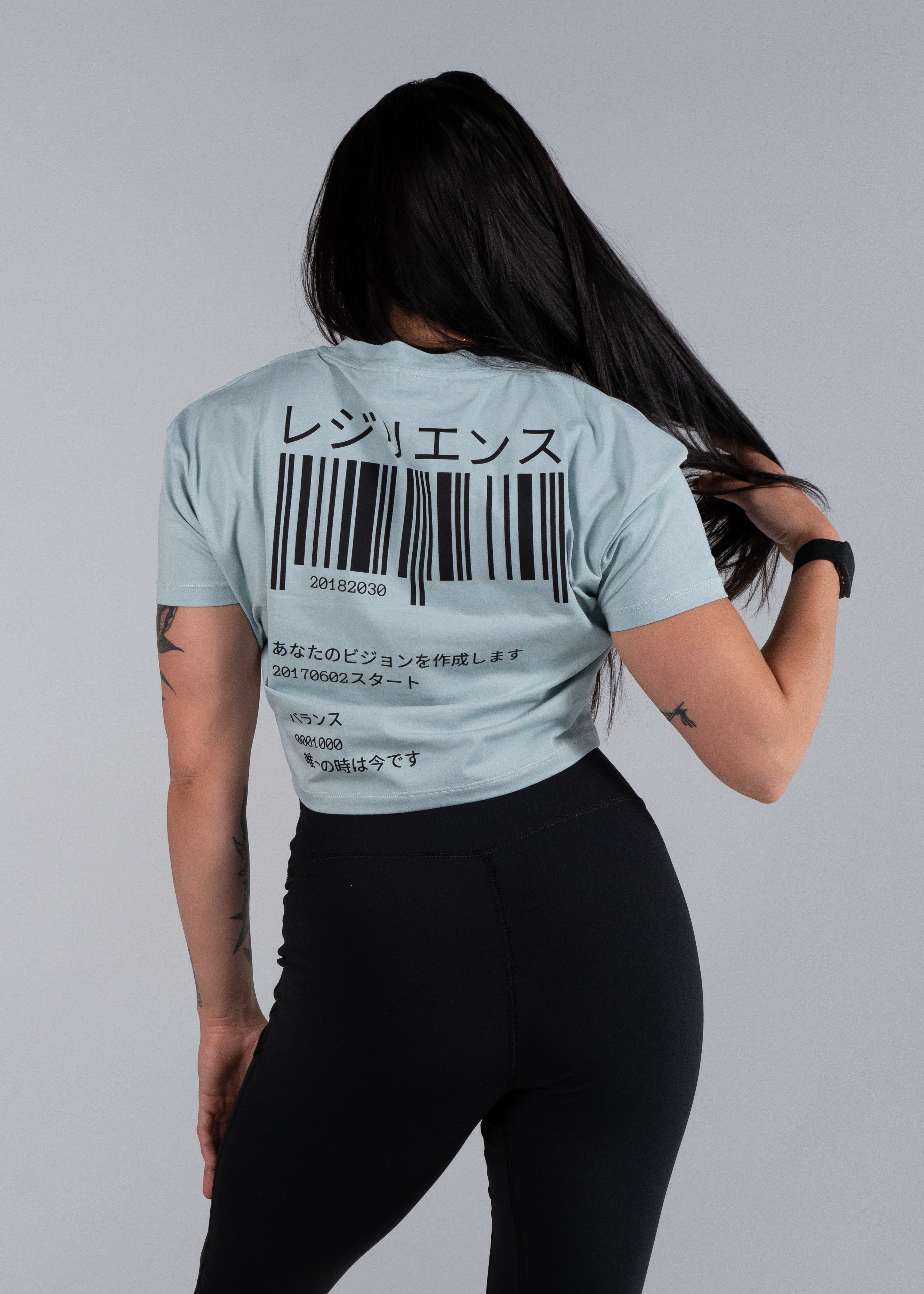 Ao Crop T-Shirt (Blue) sold by Rezillion Apparel product image thumbnail 2