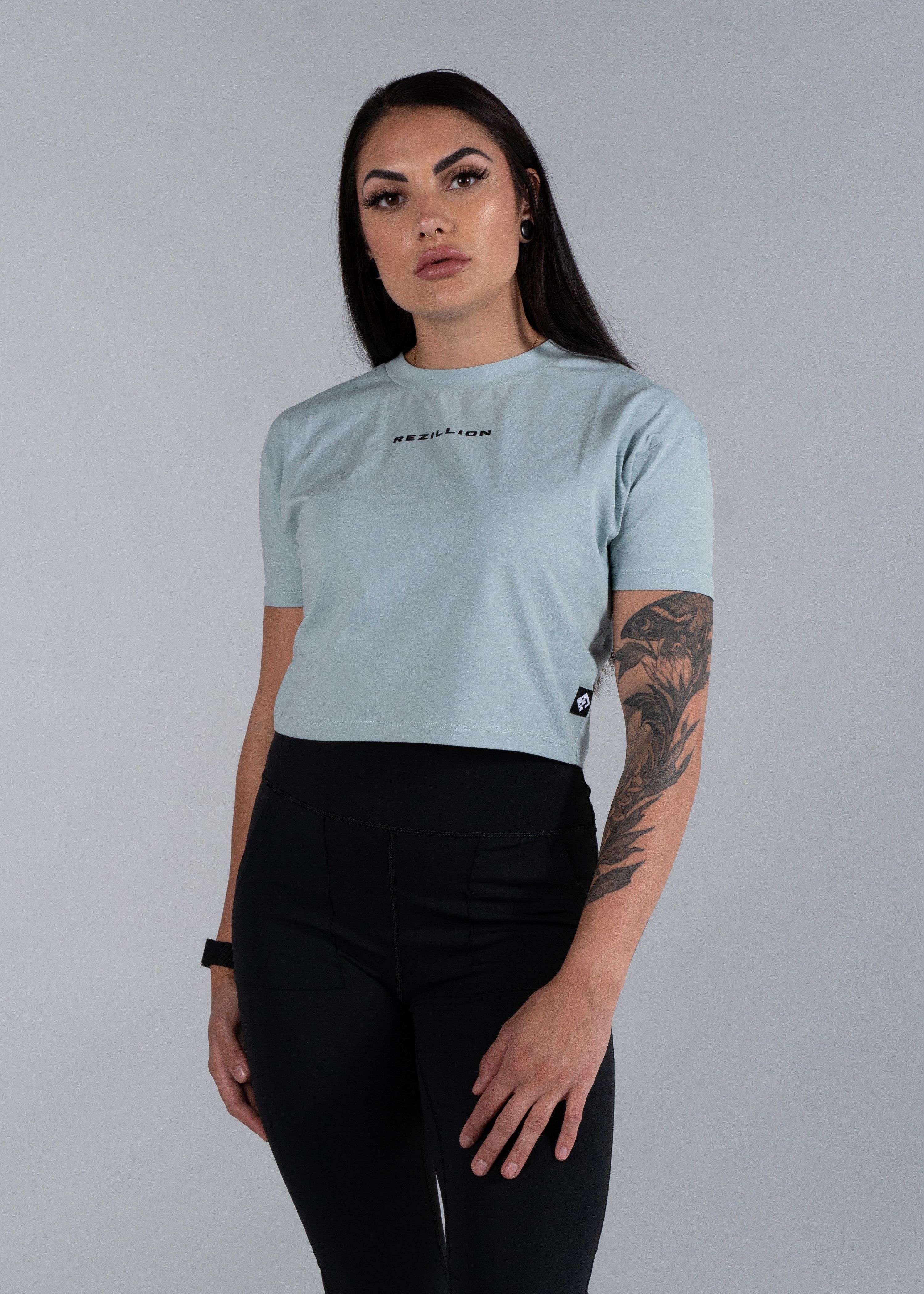 Ao Crop T-Shirt (Blue) sold by Rezillion Apparel