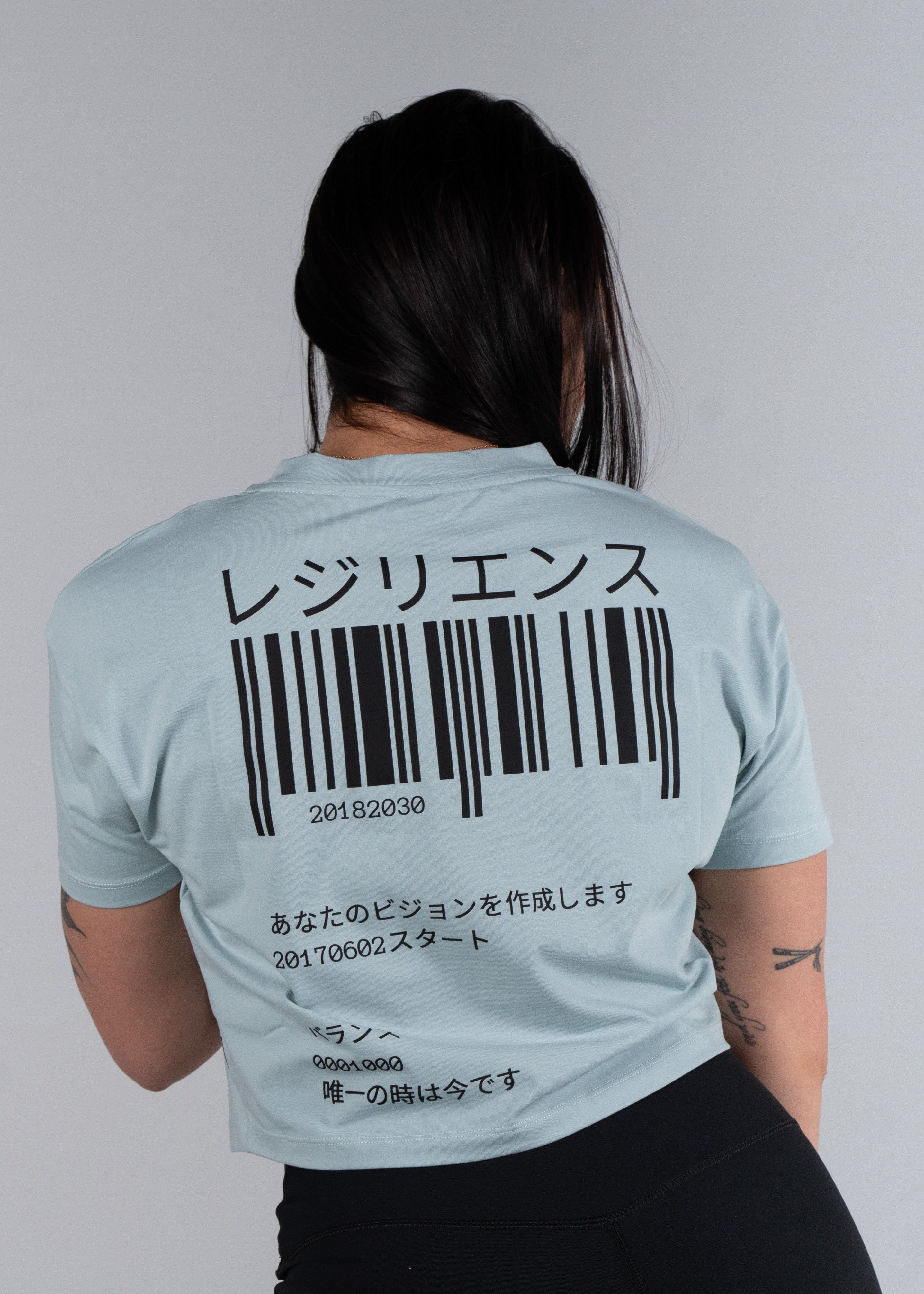 Ao Crop T-Shirt (Blue) sold by Rezillion Apparel product image thumbnail 5