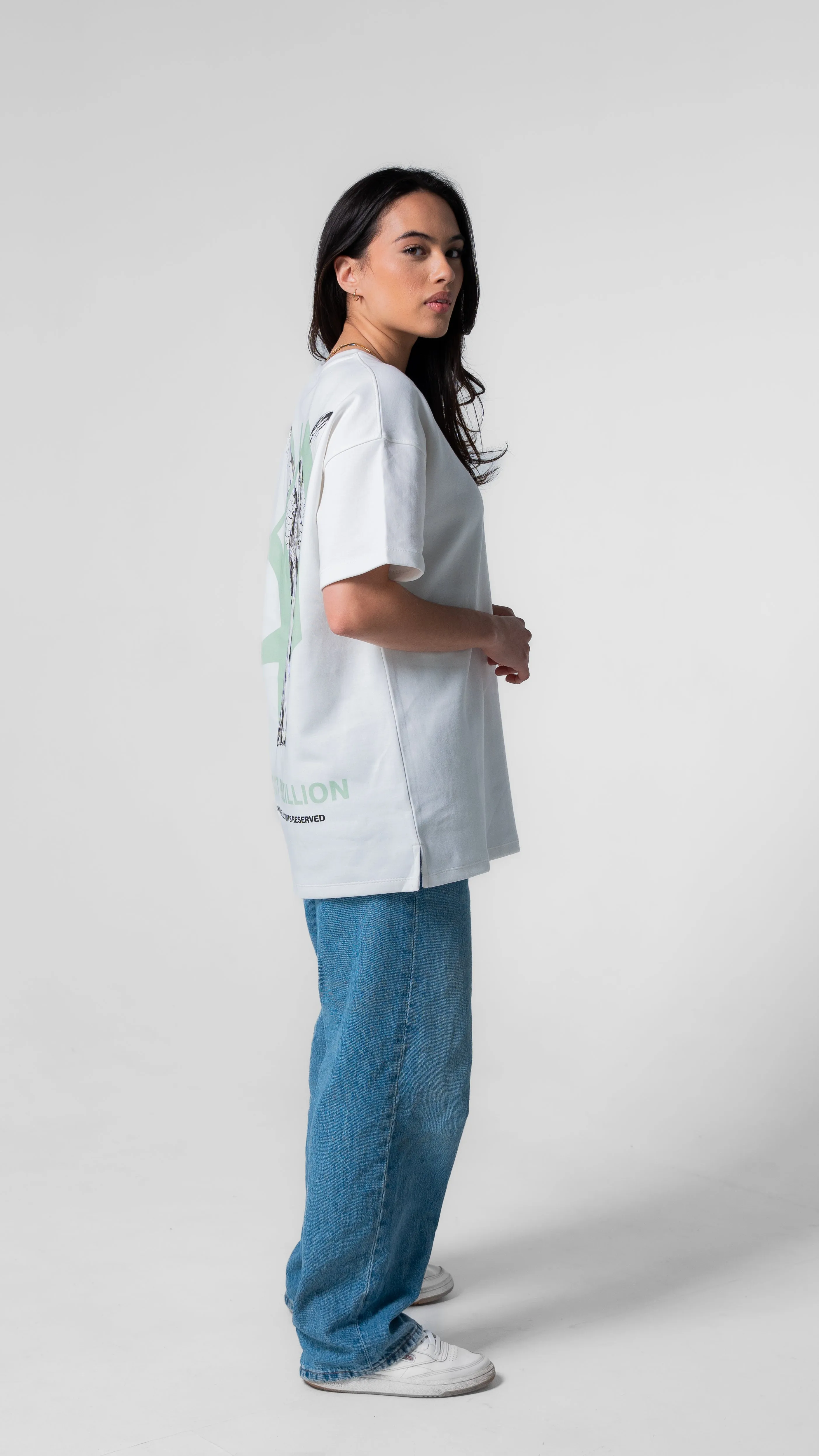 Project Rezillion Angel Tee (White & Green) sold by Rezillion Apparel product image thumbnail 5