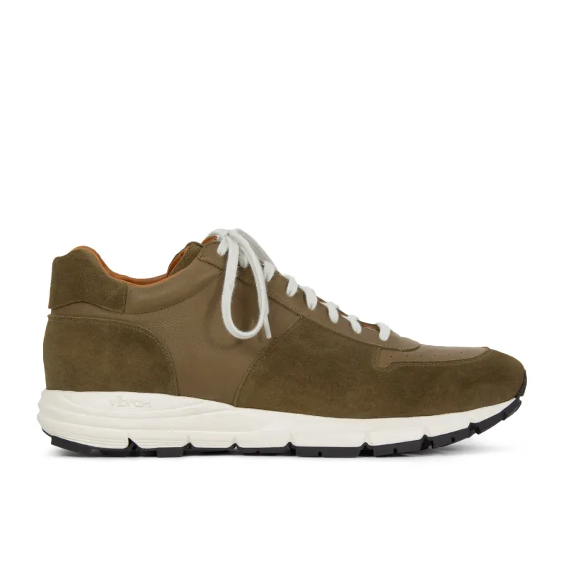 Sneaker - Avocado Janus Calf Suede sold by Viberg
