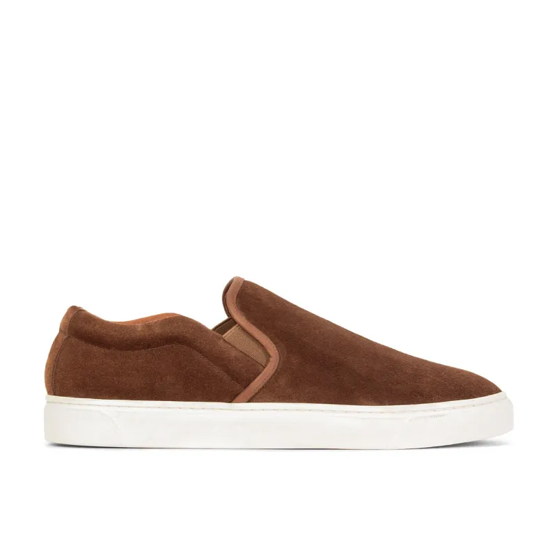 Slip On - Acorn Janus Calf Suede made by Viberg