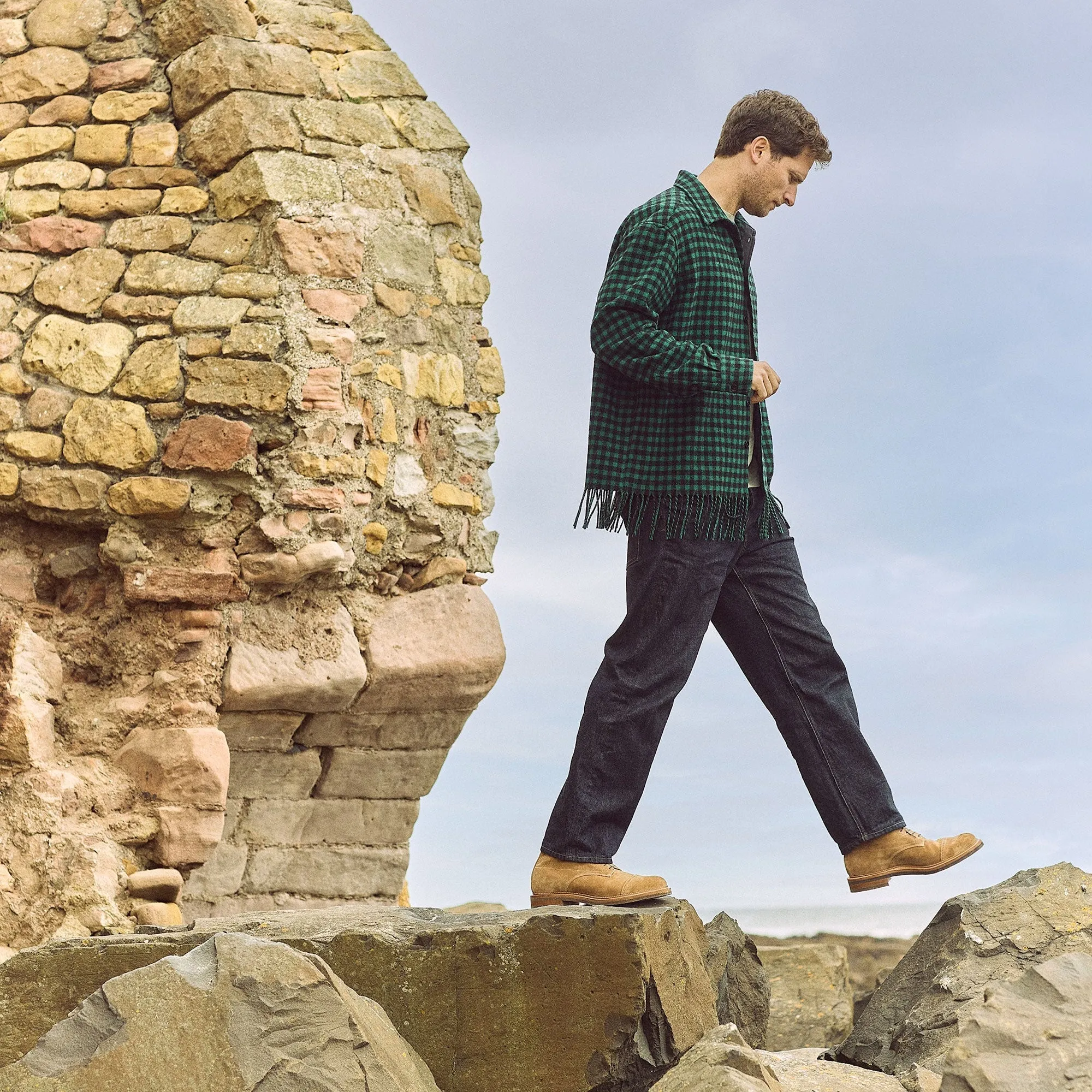 Navvy™ - Peanut Papillon Calf Suede sold by Viberg product image thumbnail 5