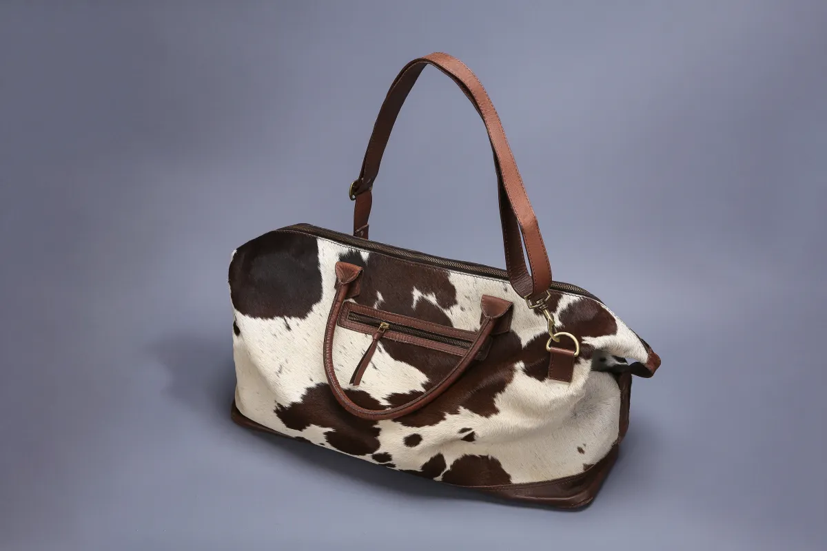 Handcrafted Cowhide Leather Weekender Bag made by MOGSki