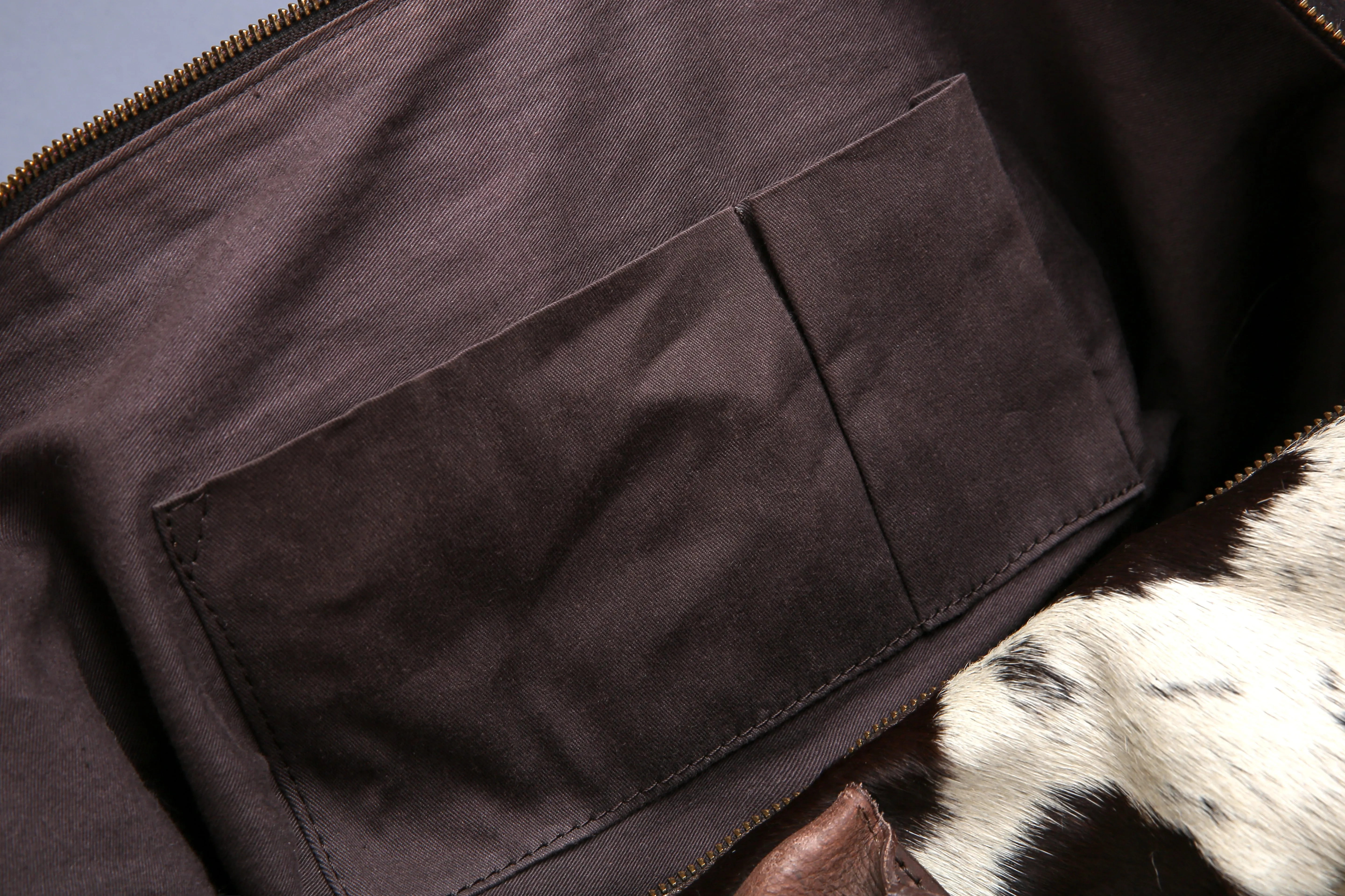 Handcrafted Cowhide Leather Weekender Bag sold by MOGSki product image thumbnail 5