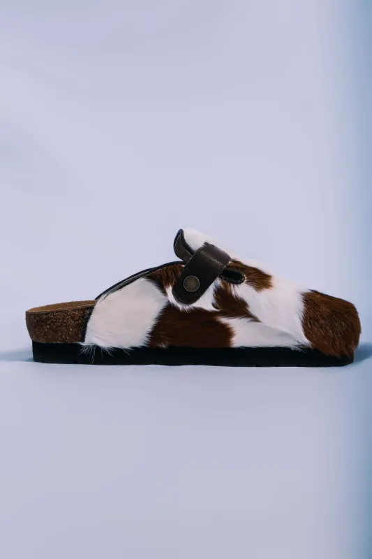 MOGSki RUSTIC SPOTTED SHEEPSKIN CLOG made by MOGSki