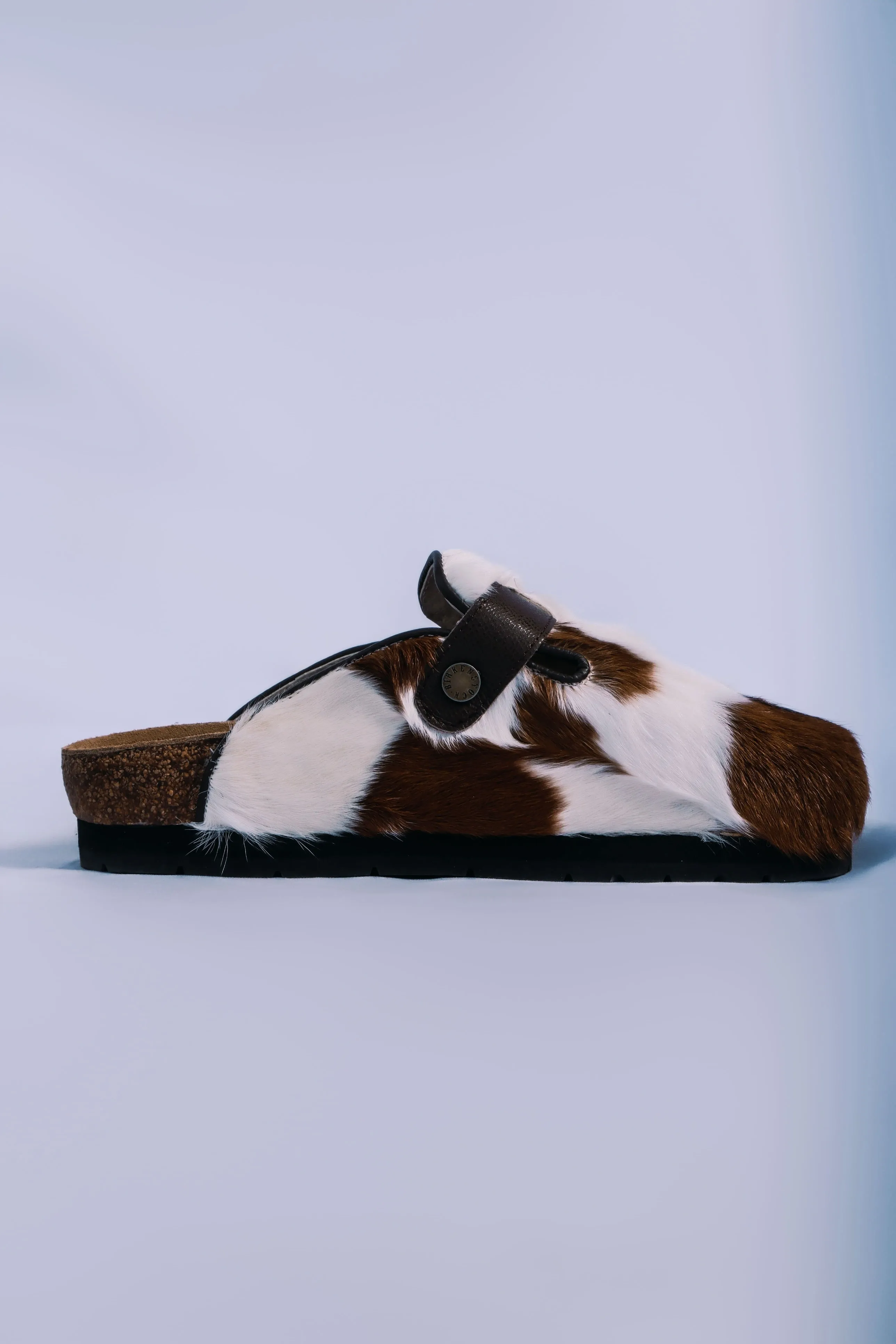 MOGSki RUSTIC SPOTTED SHEEPSKIN CLOG sold by MOGSki