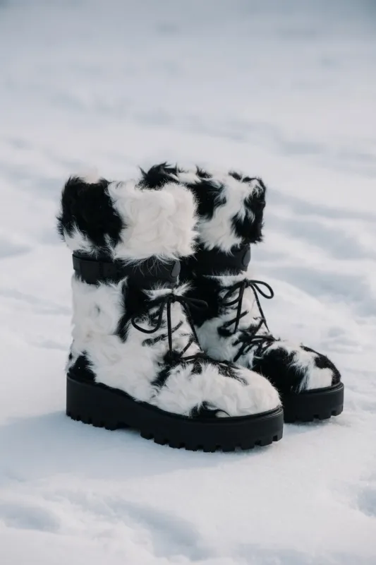 MOGSki PANDA CURLY SHEARLING SNOW BOOT made by MOGSki