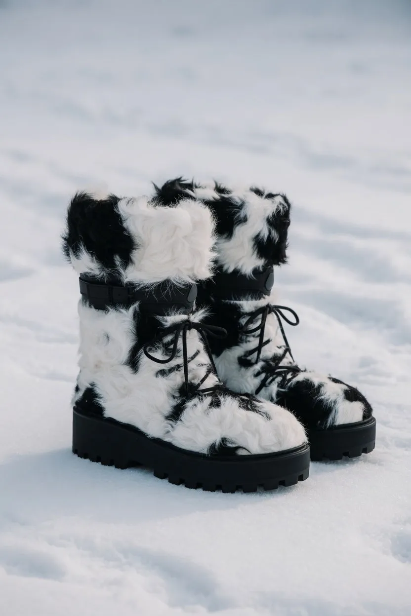 MOGSki PANDA CURLY SHEARLING SNOW BOOT sold by MOGSki