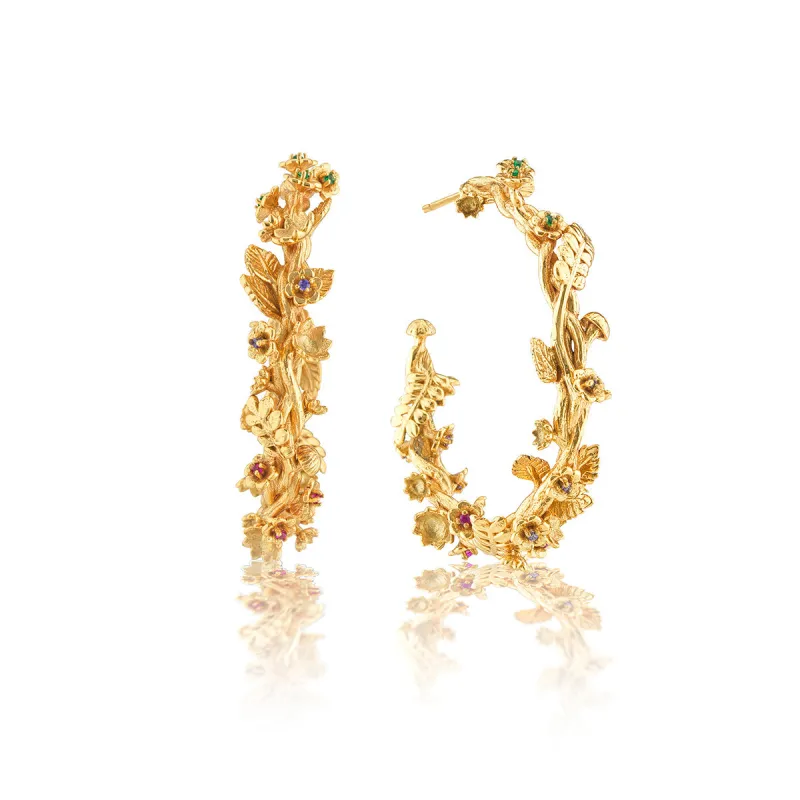 Meadow Grande Hoop Earrings - Gold sold by Capucine De Wulf