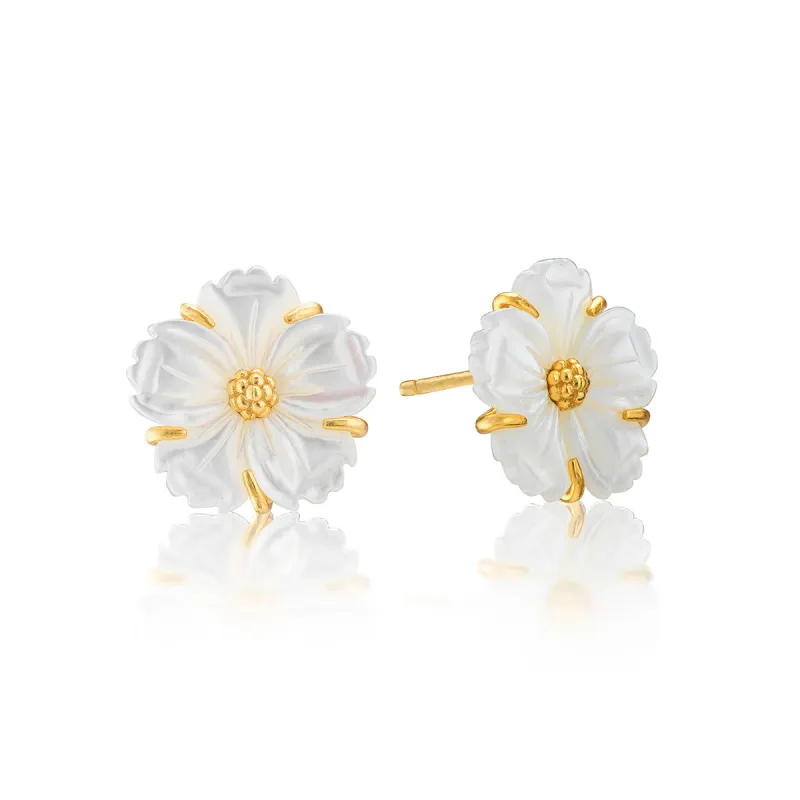 Mermaid Garden Petite Stud Earrings - MOP sold by Capucine De Wulf