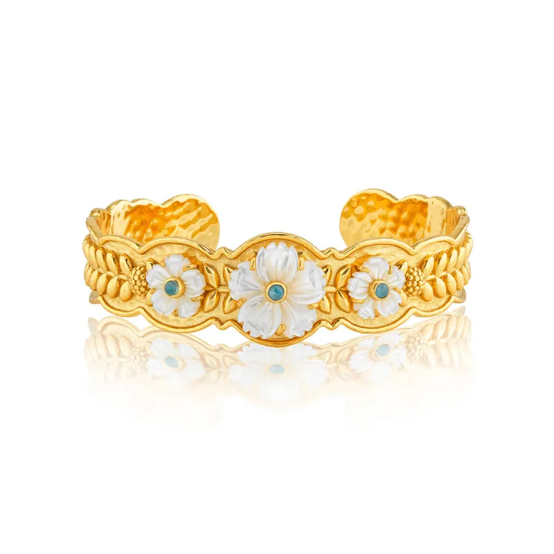 Villandry Fleur Scalloped Cuff - Multi sold by Capucine De Wulf