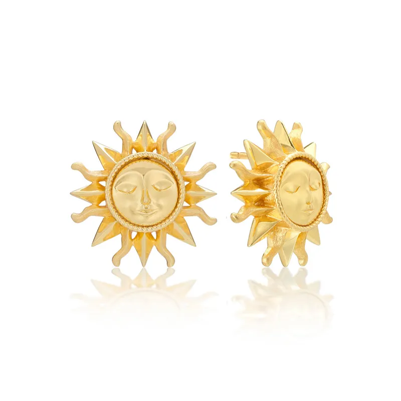 Soleil Stud Earrings - Gold sold by Capucine De Wulf