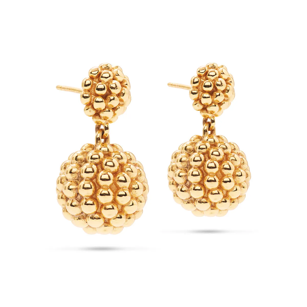 Berry Double Drop Earrings - Gold sold by Capucine De Wulf product image thumbnail 5