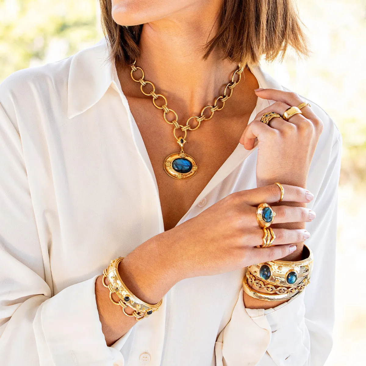 Cleopatra Pendant - Blue Labradorite sold by Capucine De Wulf product image thumbnail 5