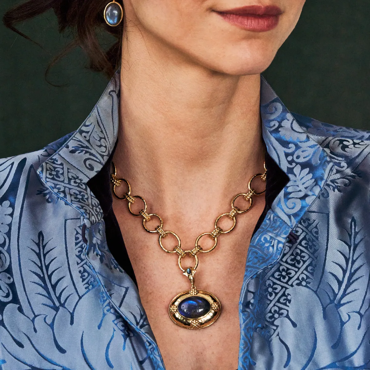 Cleopatra Pendant - Blue Labradorite sold by Capucine De Wulf product image thumbnail 3