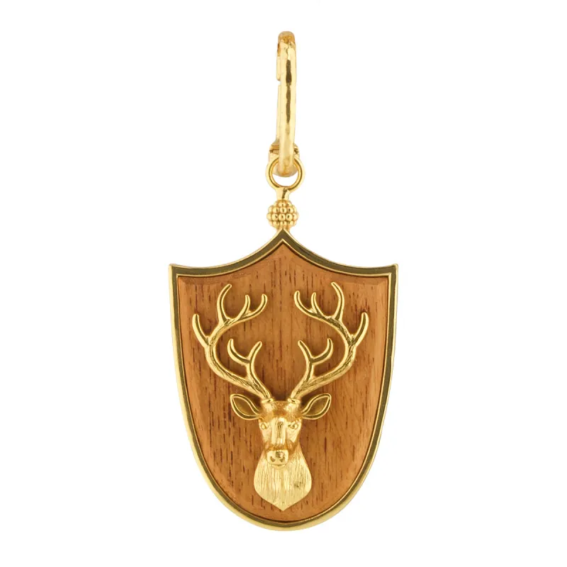 Forest Walk Stag Pendant - Teak sold by Capucine De Wulf