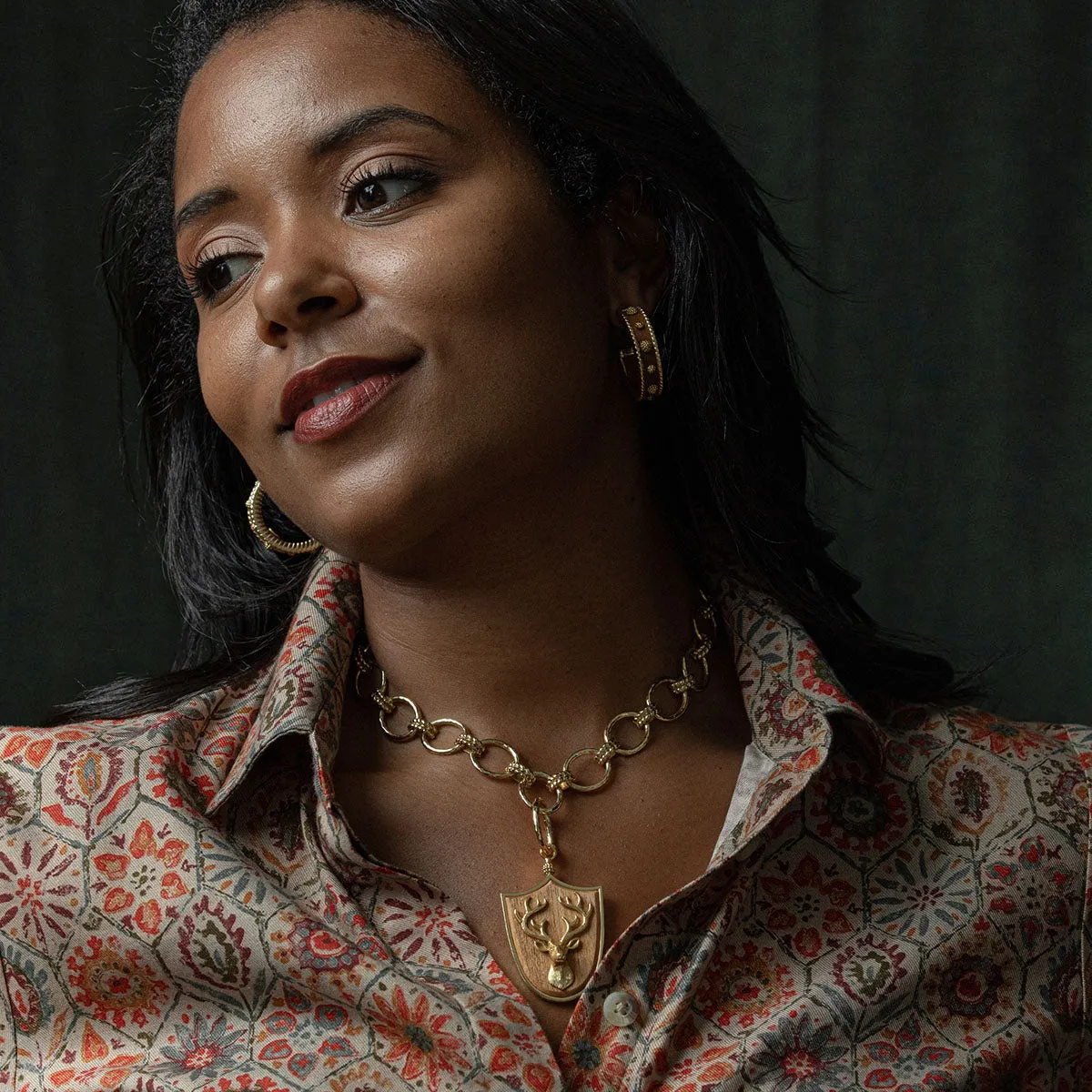 Forest Walk Stag Pendant - Teak sold by Capucine De Wulf product image thumbnail 4