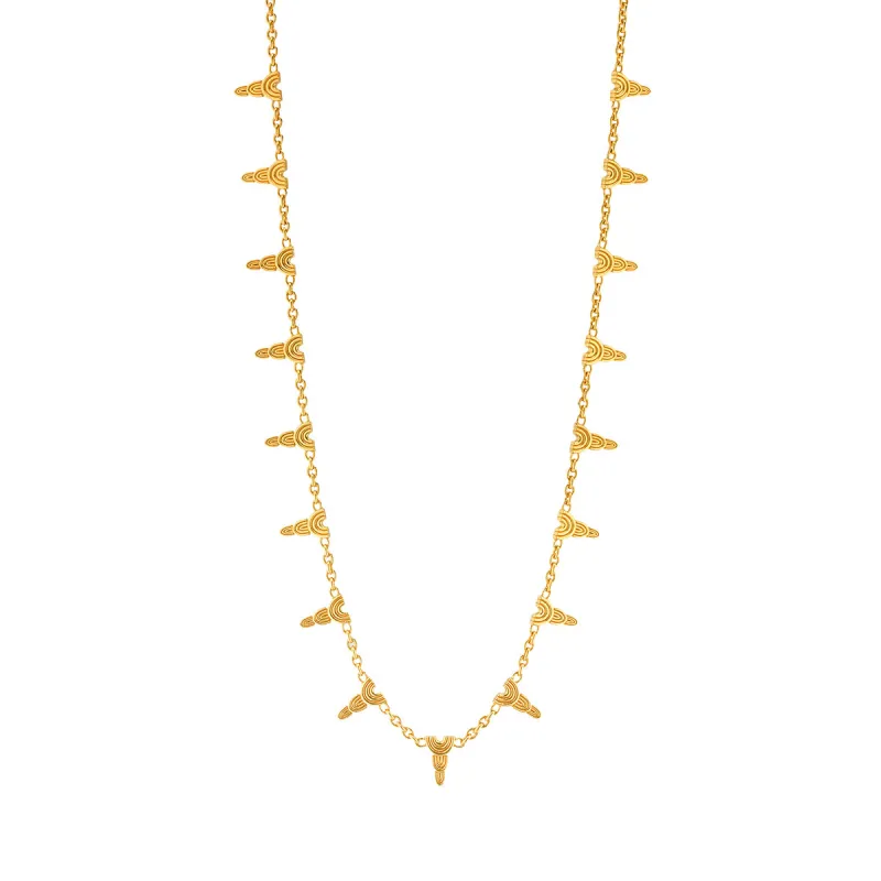 Cleopatra Ra Necklace, 16"+2" - Gold sold by Capucine De Wulf