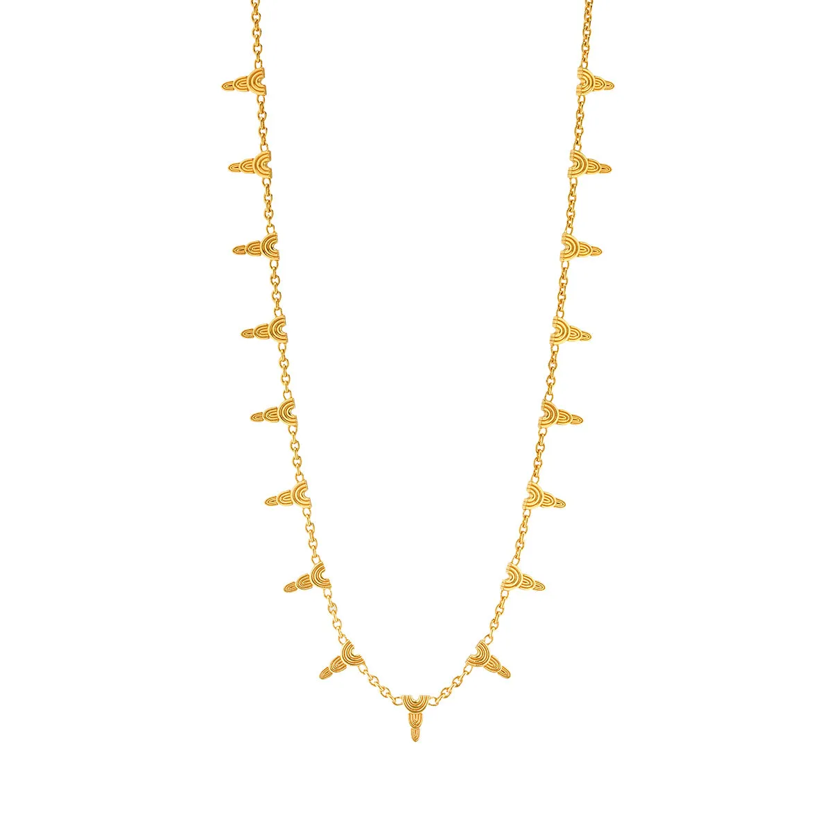 Cleopatra Ra Necklace, 16"+2" - Gold sold by Capucine De Wulf