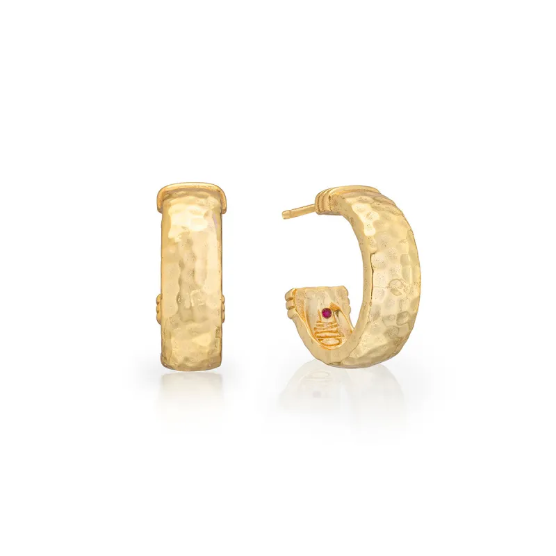 Cleopatra Classic Small Hoop Earrings - Gold sold by Capucine De Wulf